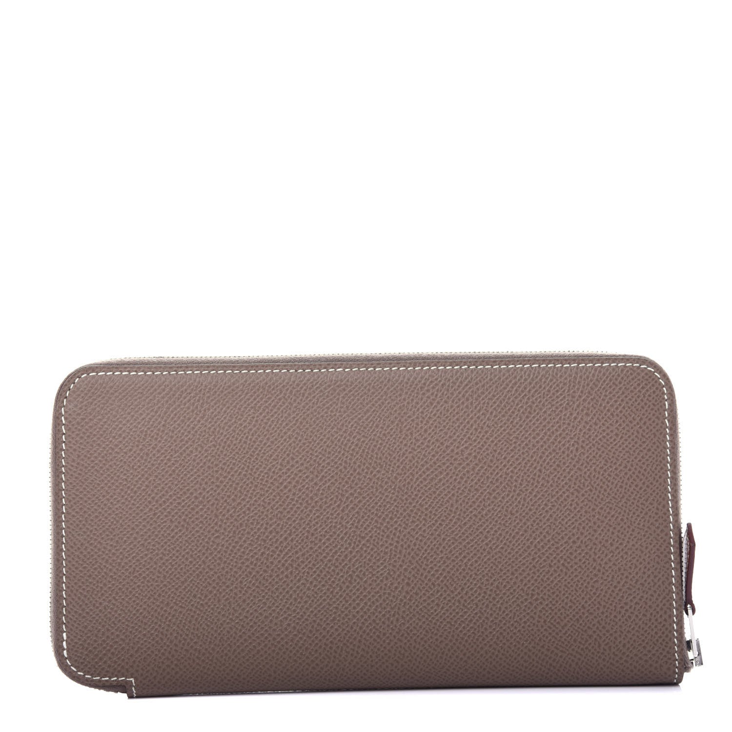 Hermes Epsom Silk'in Wallet Etoupe 1 of 8