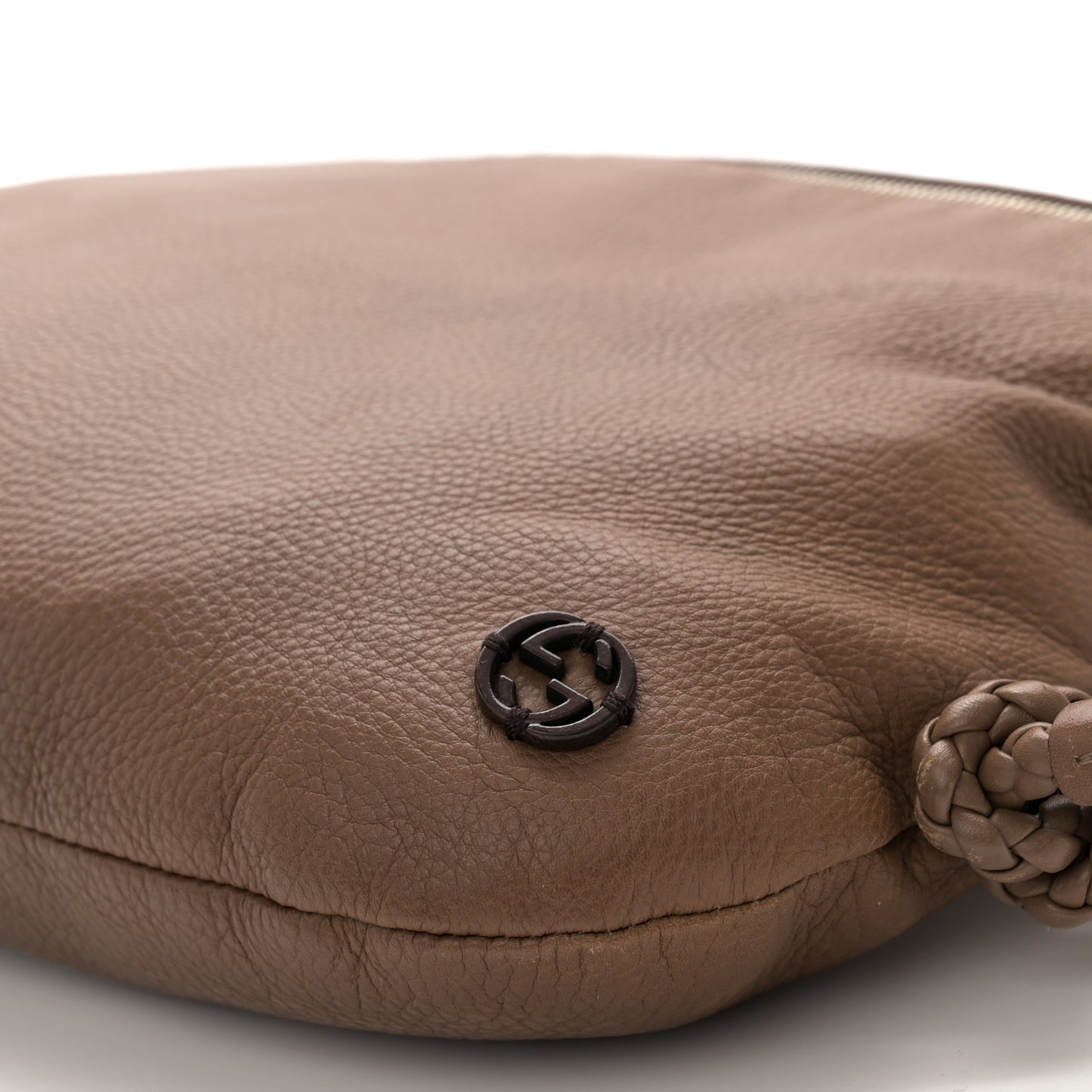 Deerskin Interlocking G Braided Messenger Bag Maple