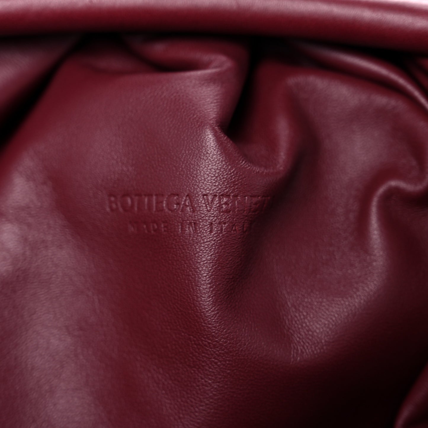Nappa Maxi Intrecciato The Pouch Oversized Clutch Bordeaux