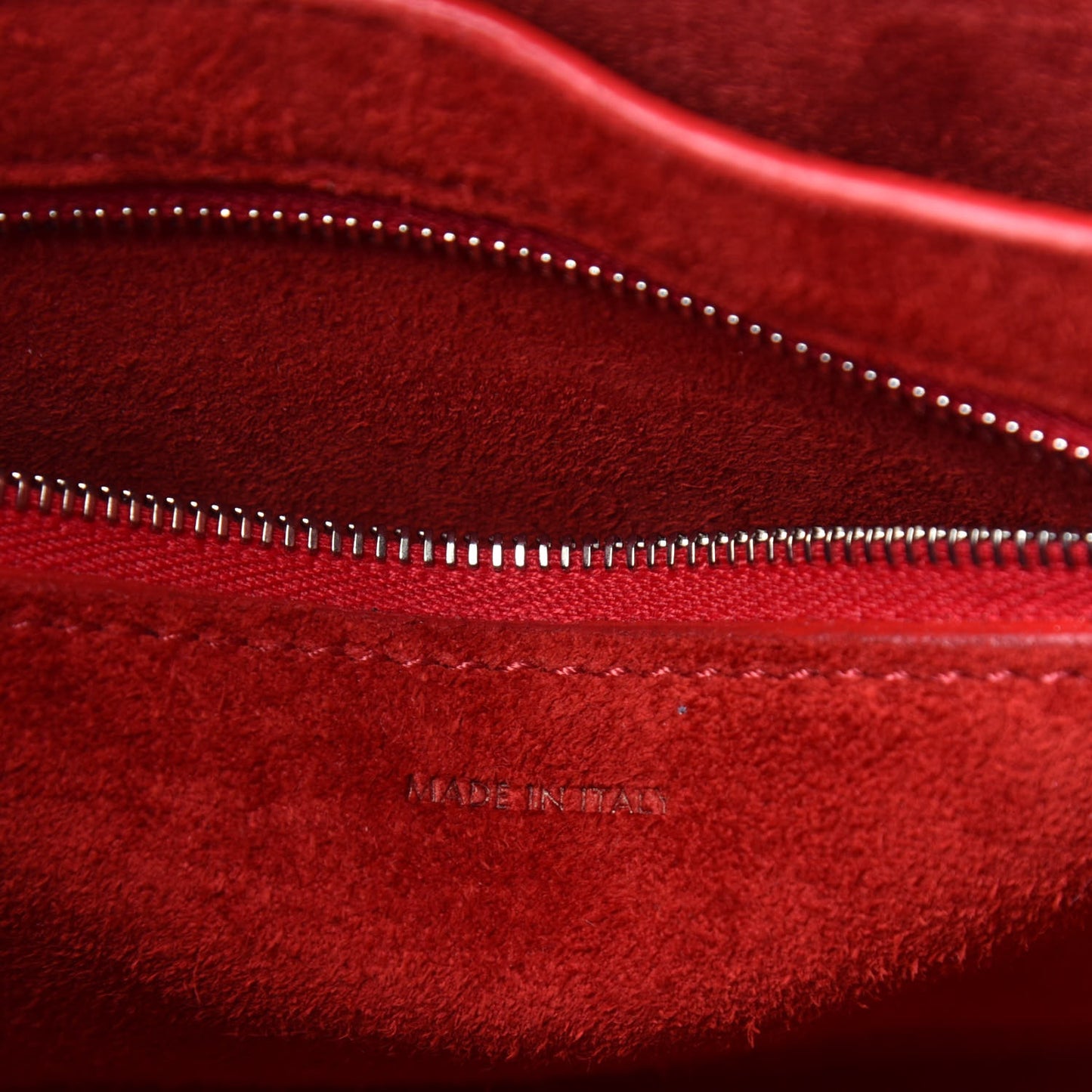 Soft Grained Calfskin Small Sangle Bucket Bag Red