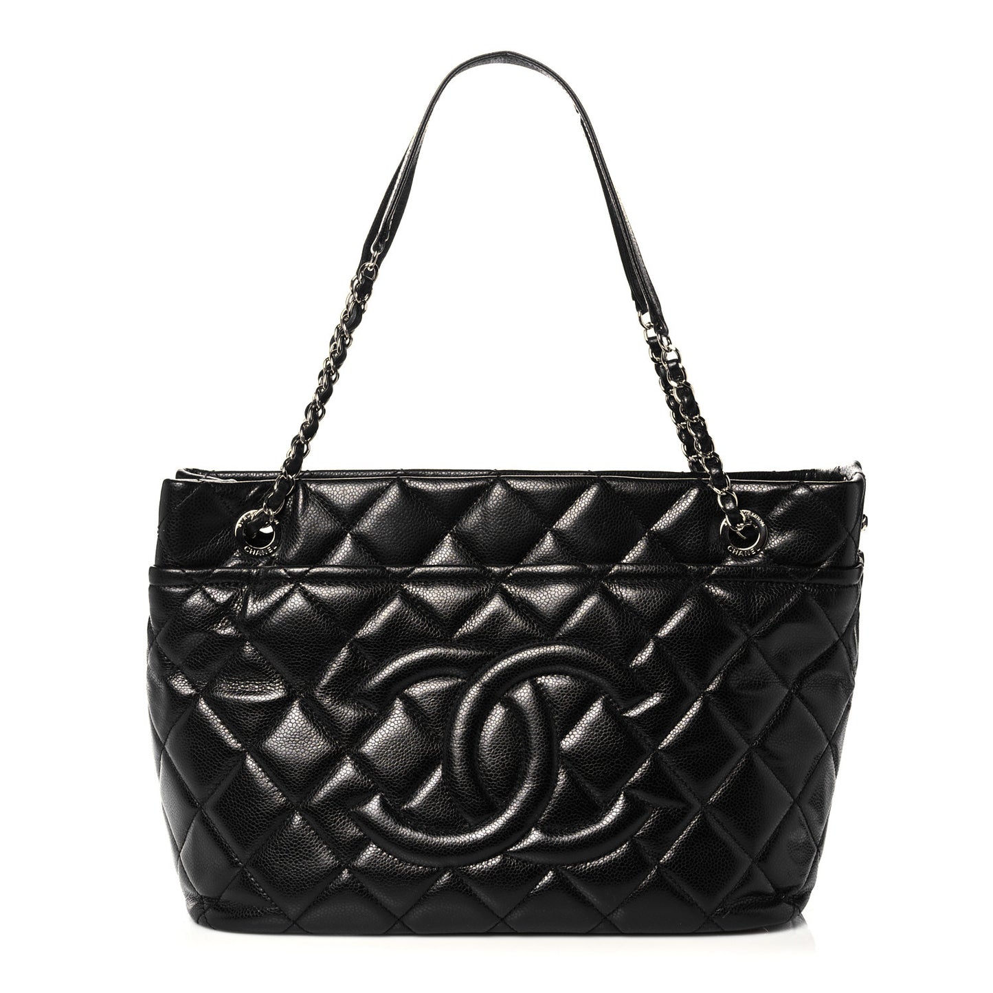 Caviar Quilted CC Timeless Soft Tote Black