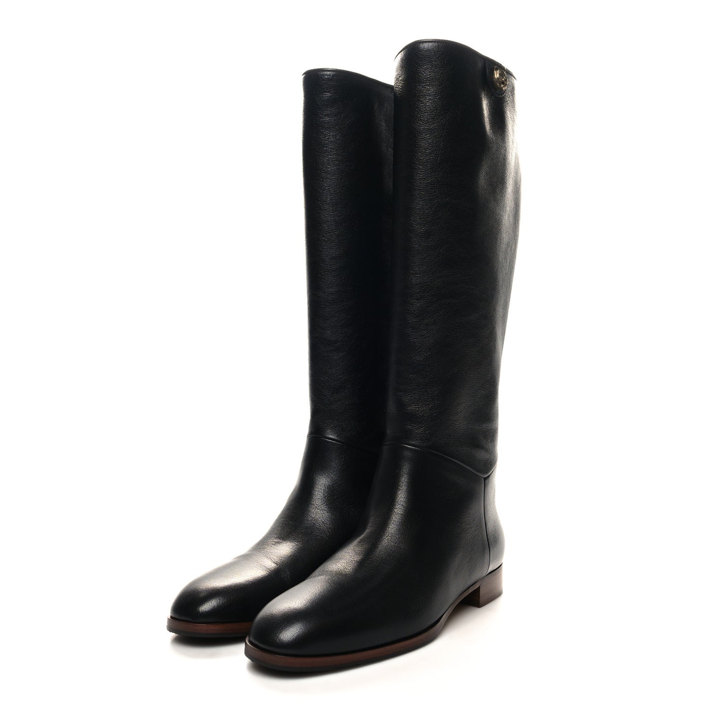 Calfskin Piuma Lux Energy High Boots 39.5 Black