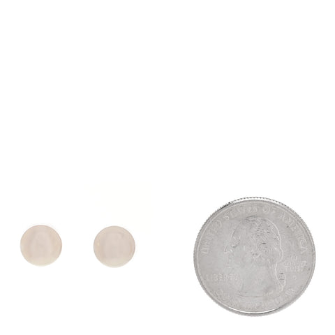 18K White Gold Akoya Cultured Pearl 8-8.5mm Stud Earrings