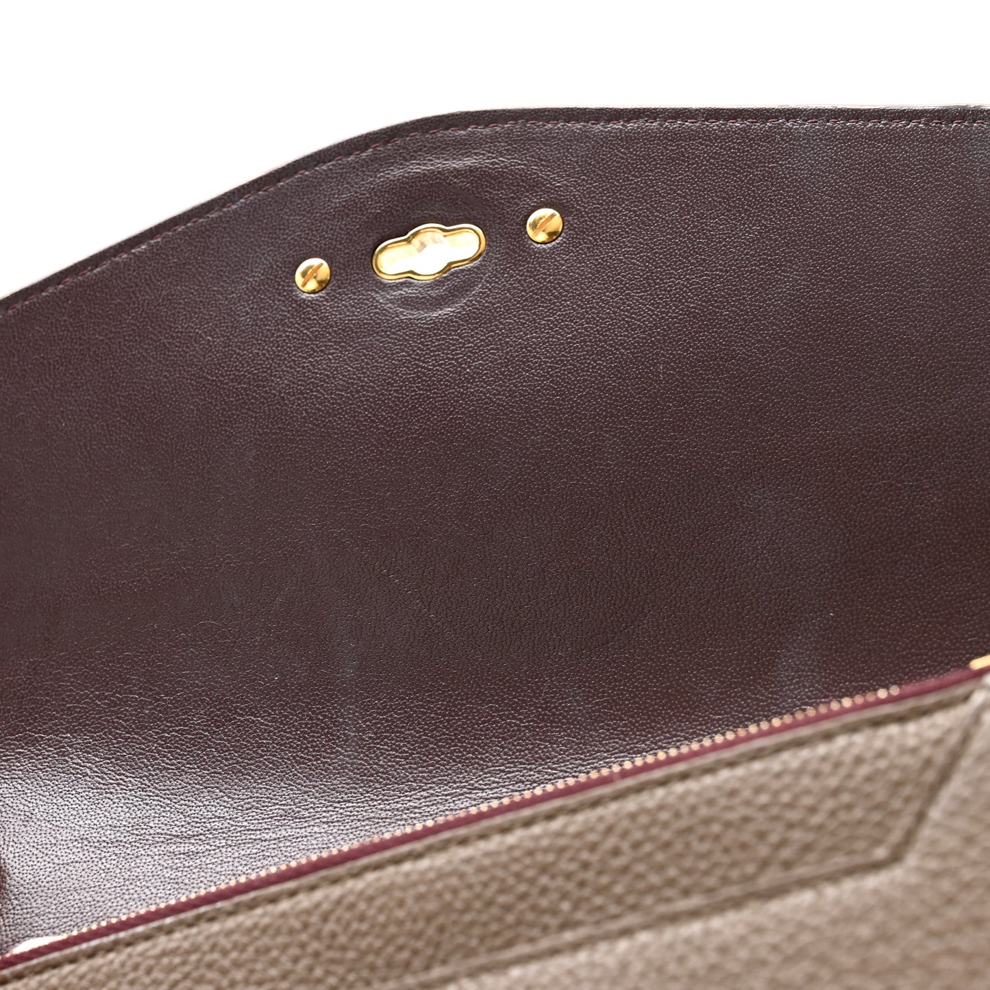 Small Classic Grain Calfskin Small Darley Clay