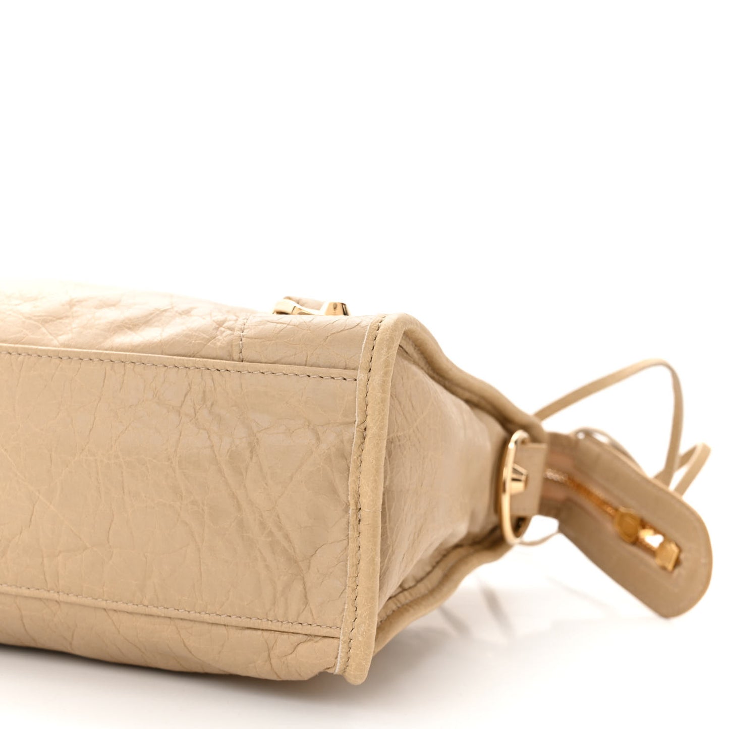 Agneau Classic Gold Hardware S City Beige Sable