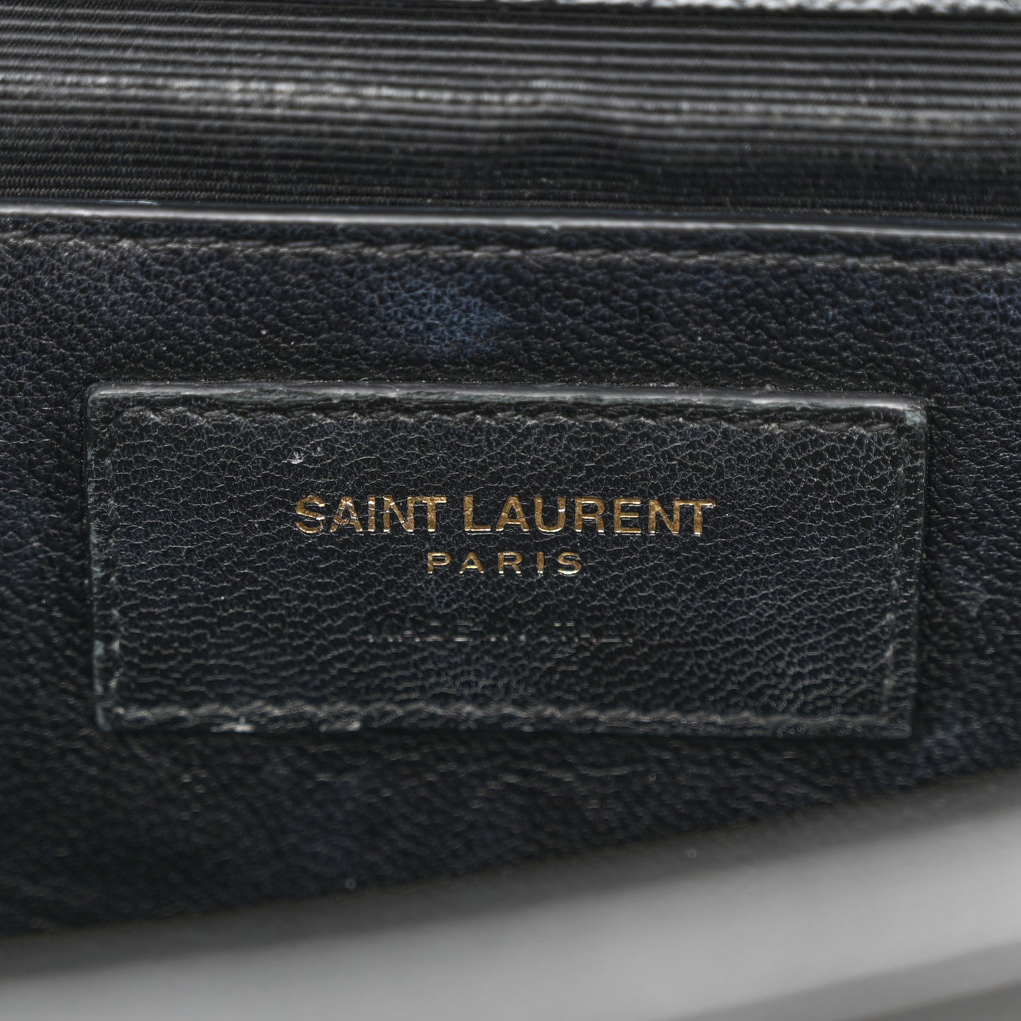 Grain De Poudre Medium Classic Monogram Kate Satchel Black