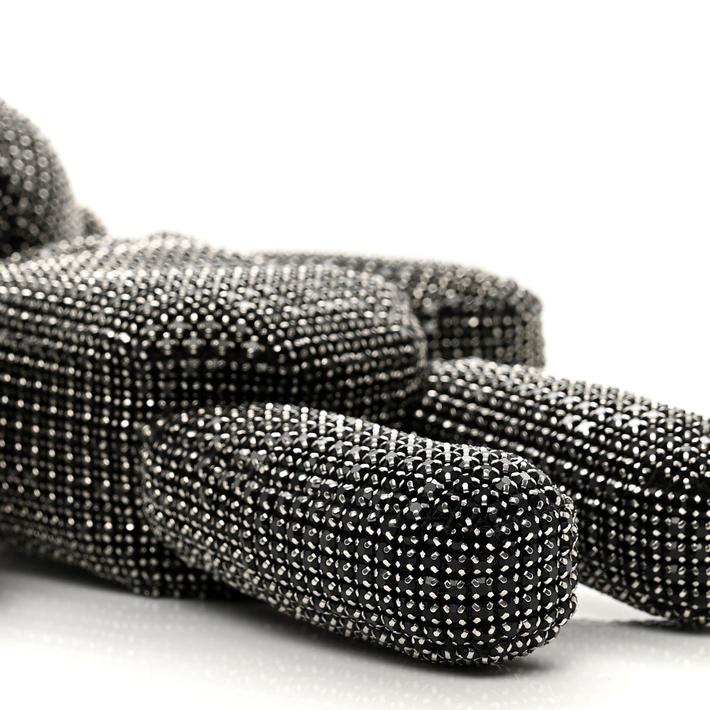 Crystal Mesh Beiress Wristlet Black