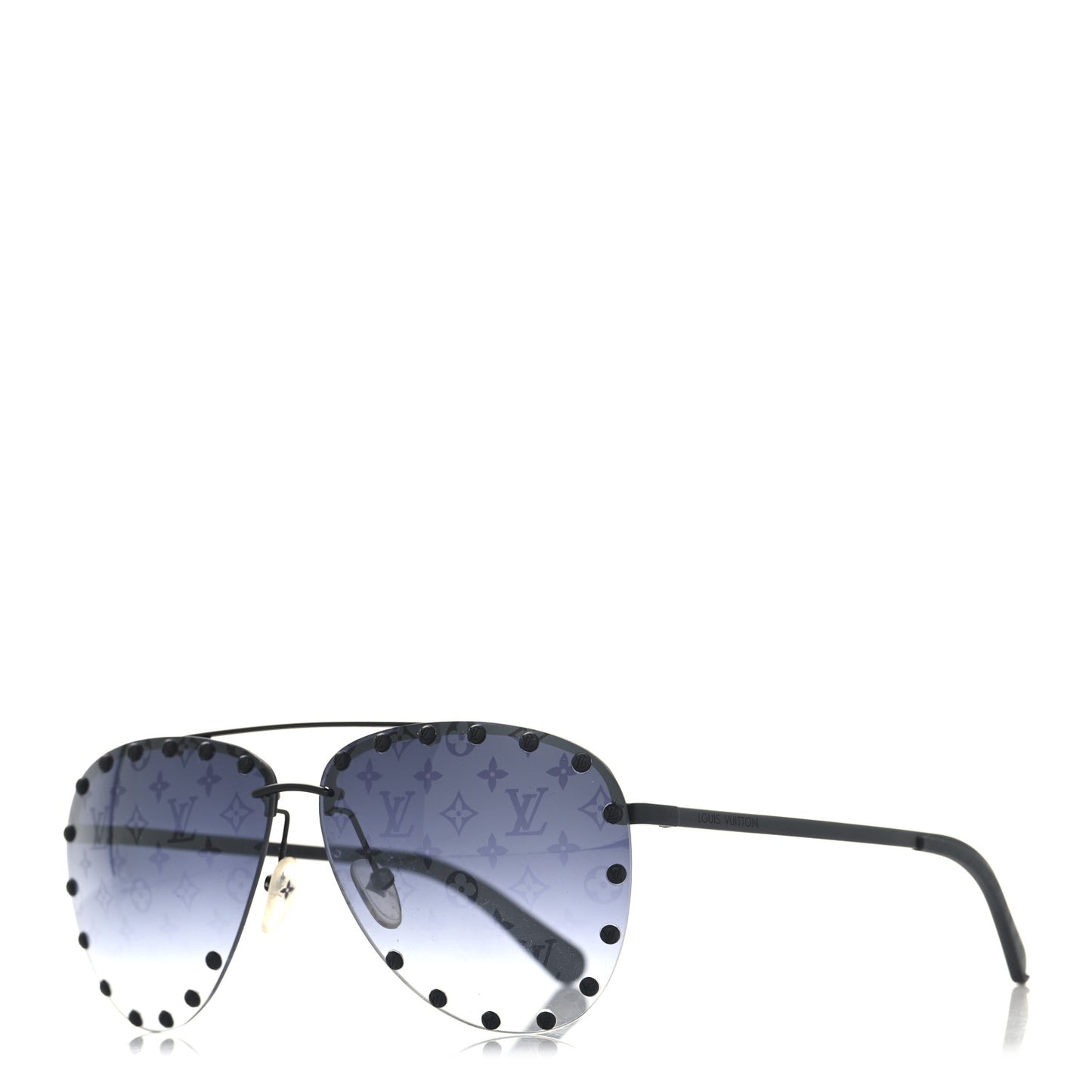 Metal Monogram The Party Aviator Sunglasses Z0973U Black