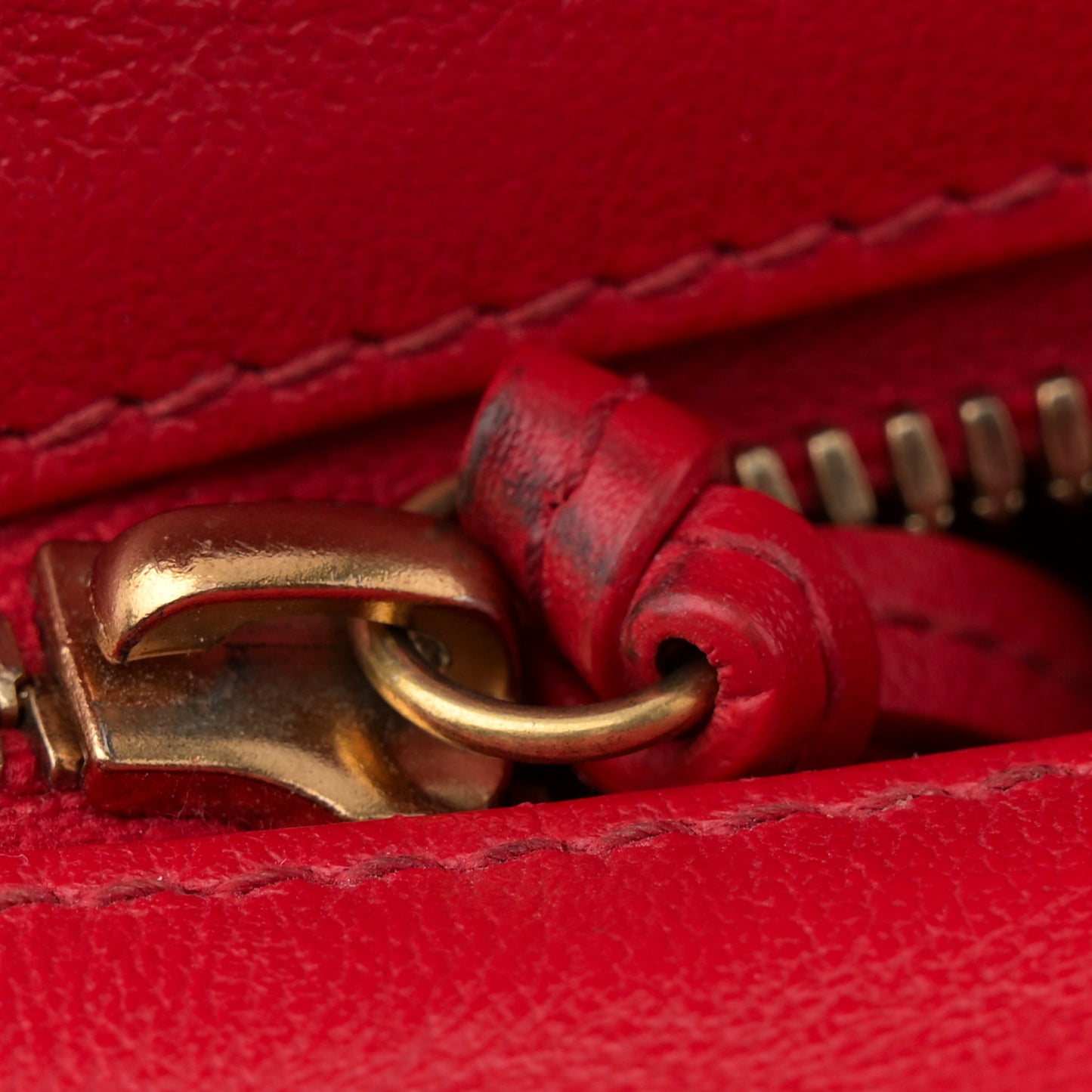 Smooth Calfskin Neo Classic Gold Hardware Mini City Red
