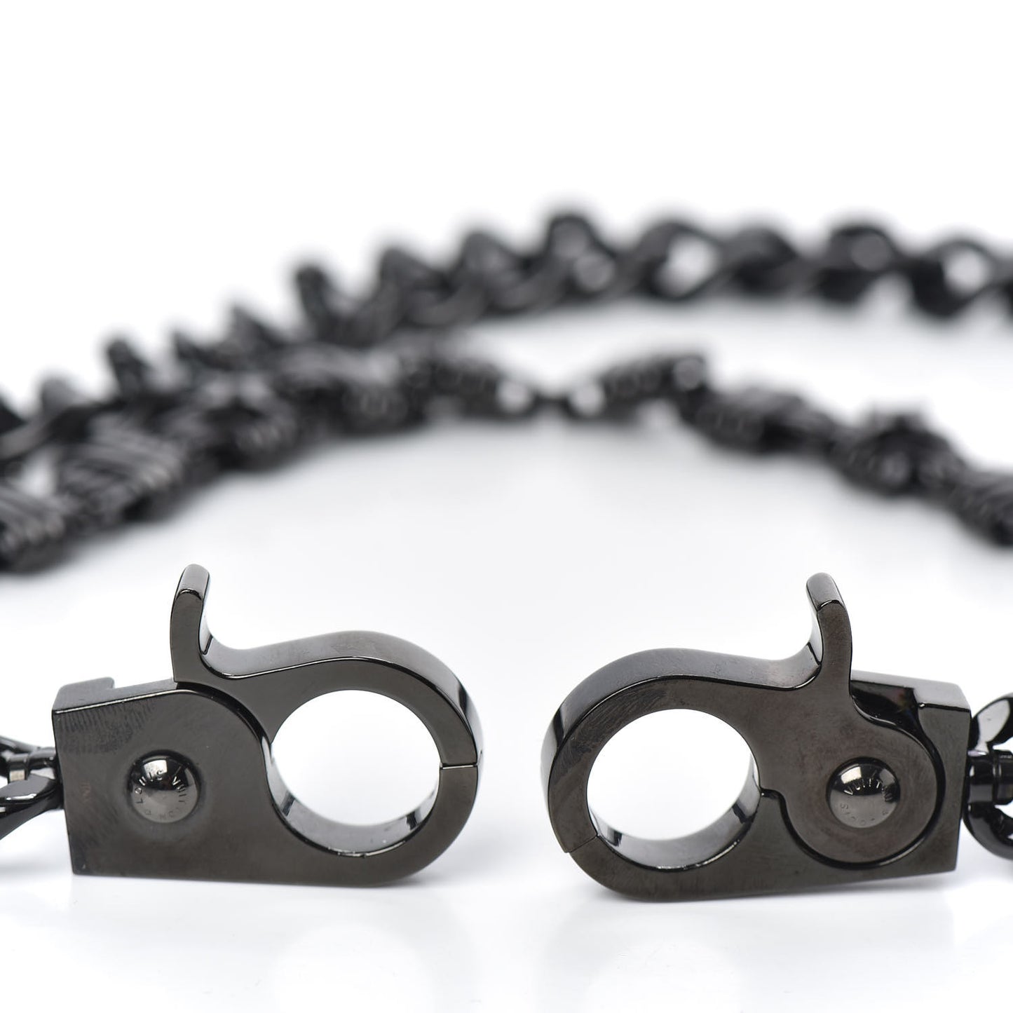 Metal Black As Knight Multi Chain Necklace Black