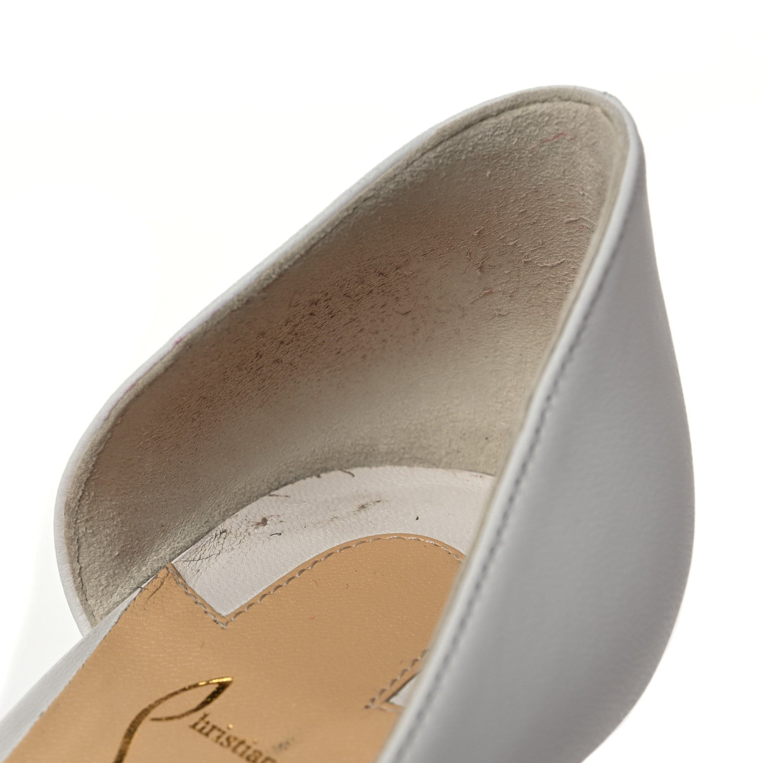 Christian Louboutin Shiny Nappa Iriza 85 Pumps 37.5 Bianco 11 of 13