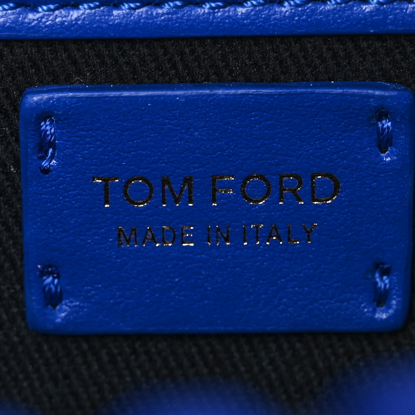 Woven Satin Medium 001 Chain Bag Electric Blue