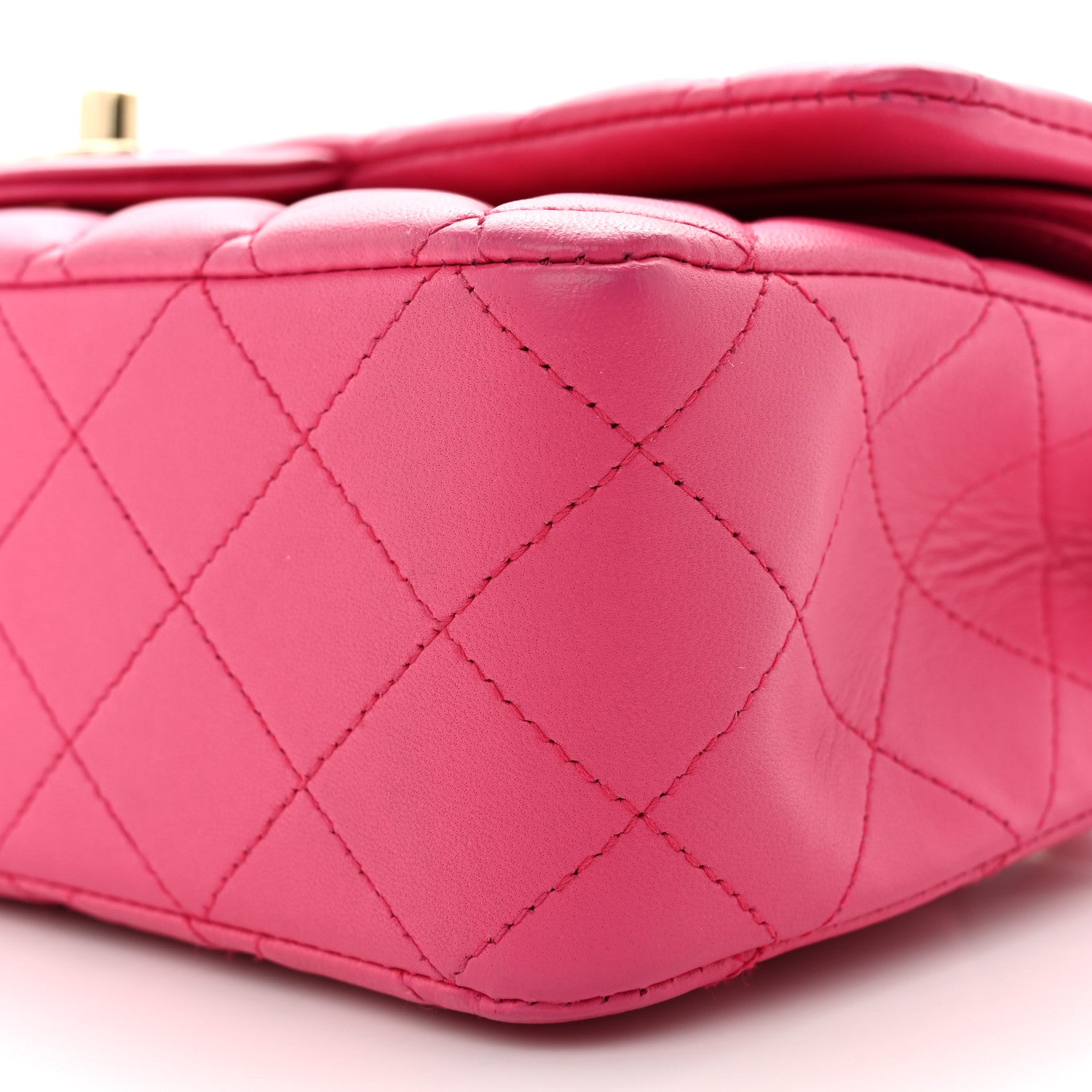Chanel Lambskin Quilted Medium Double Flap Pink 10 of 14