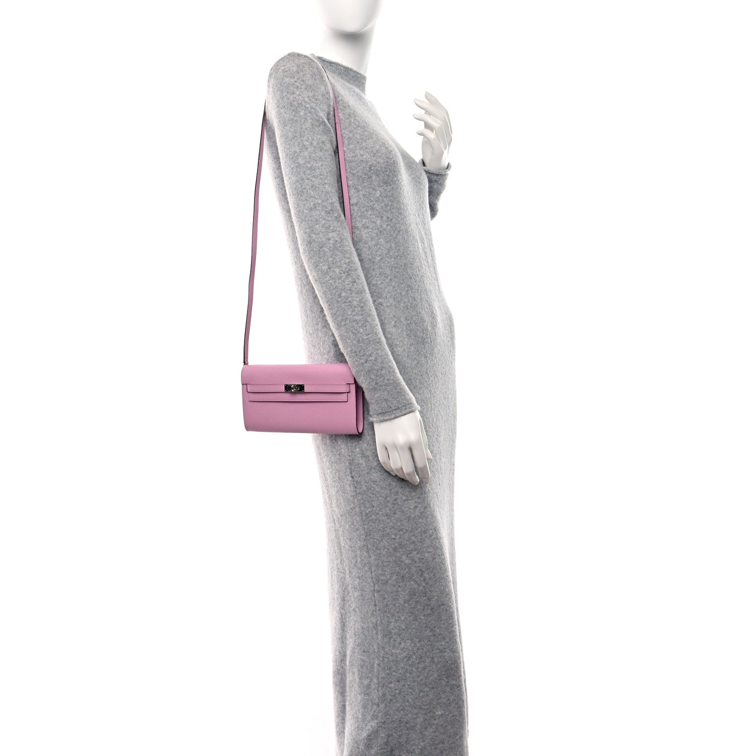 Hermes Epsom Kelly To Go Wallet Mauve Sylvestre 2 of 11