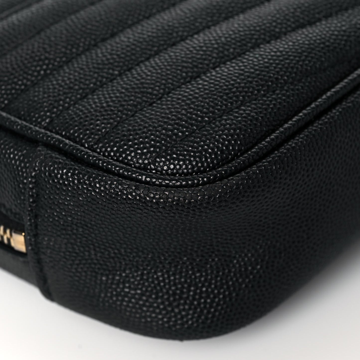 Grain De Poudre Matelasse Monogram Mini Lou Camera Bag Black