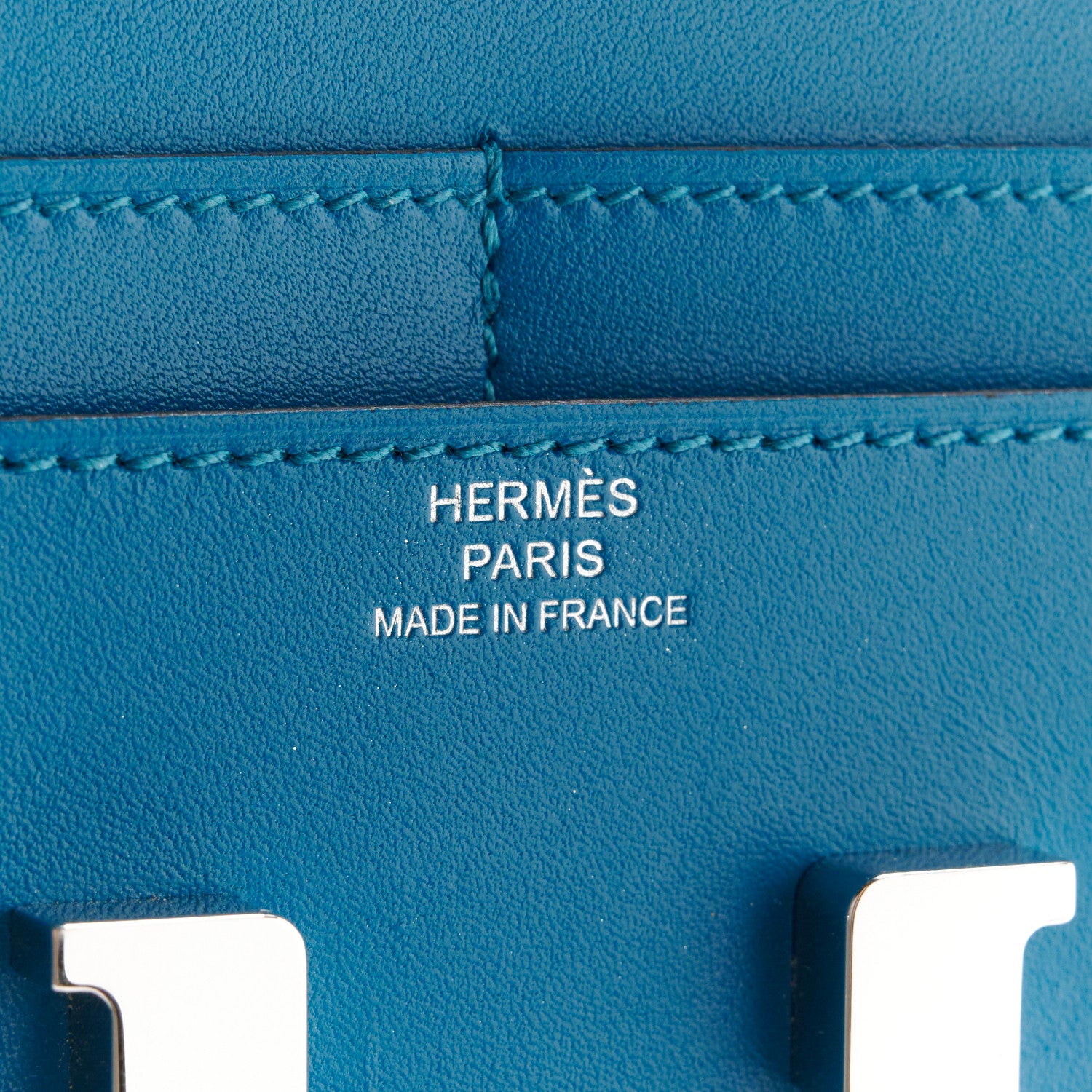 Hermes Allegro Constance Short Wallet Bleu Izmir 7 of 8