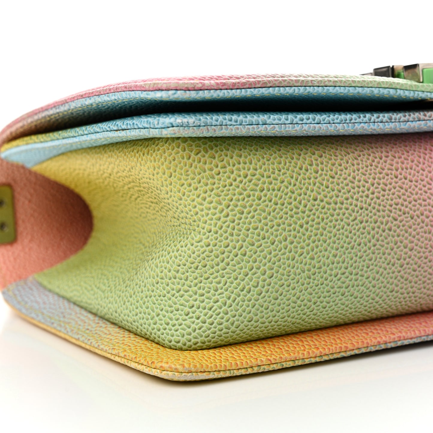 Caviar Quilted Medium Cuba Rainbow Boy Flap Multicolor