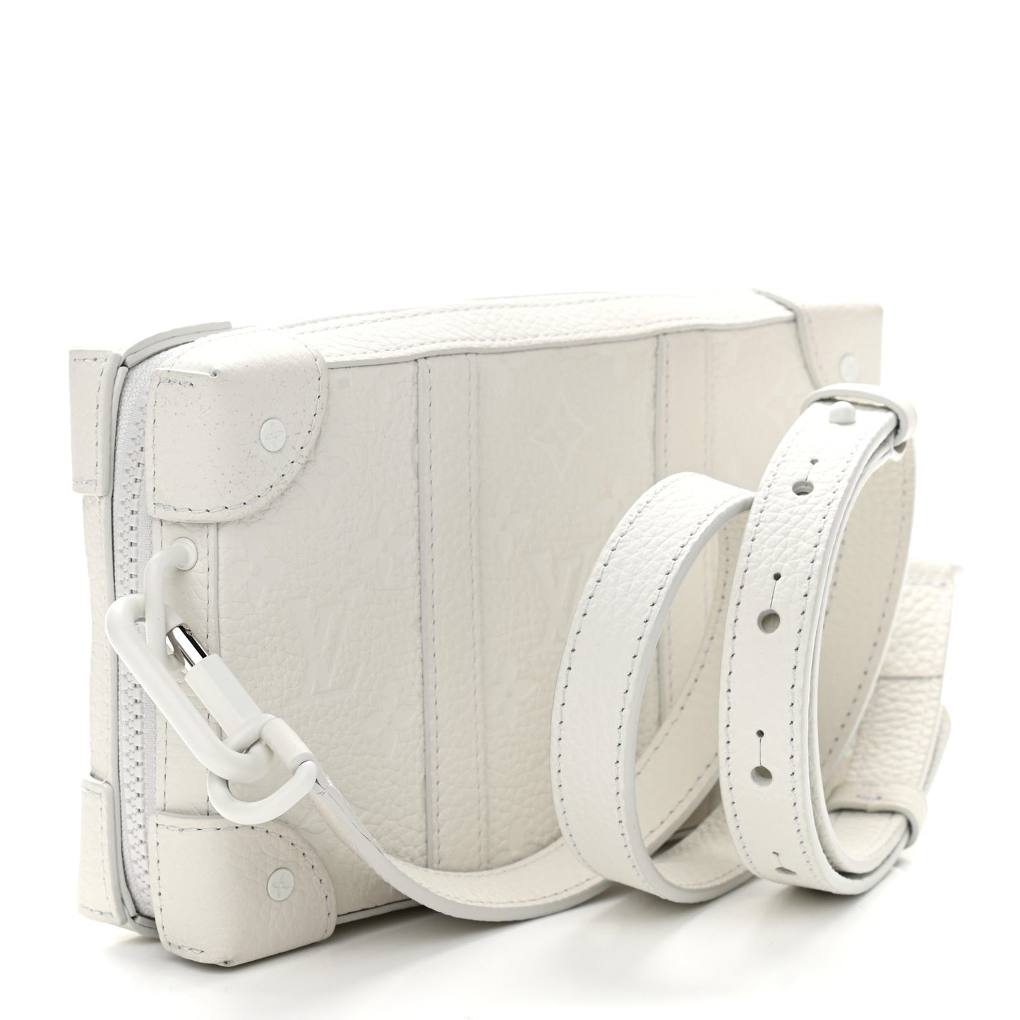 Taurillon Monogram LV Friends Soft Trunk Wallet White