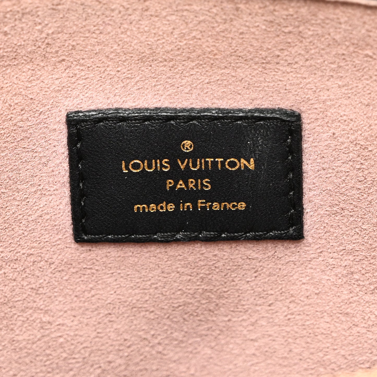 Lambskin Embossed Monogram Coussin PM Black
