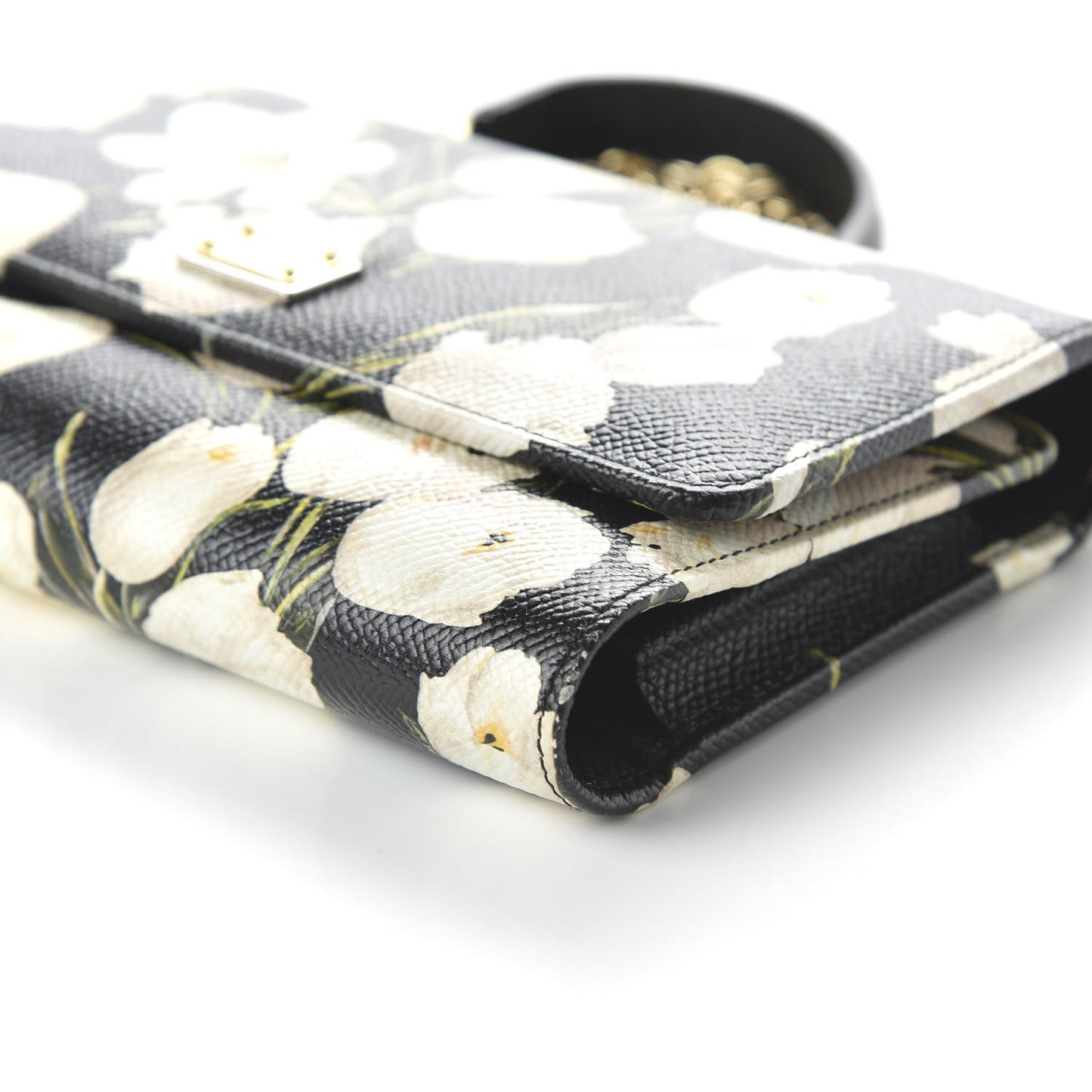 Dauphine Tulip Print Mini Von Bag Black
