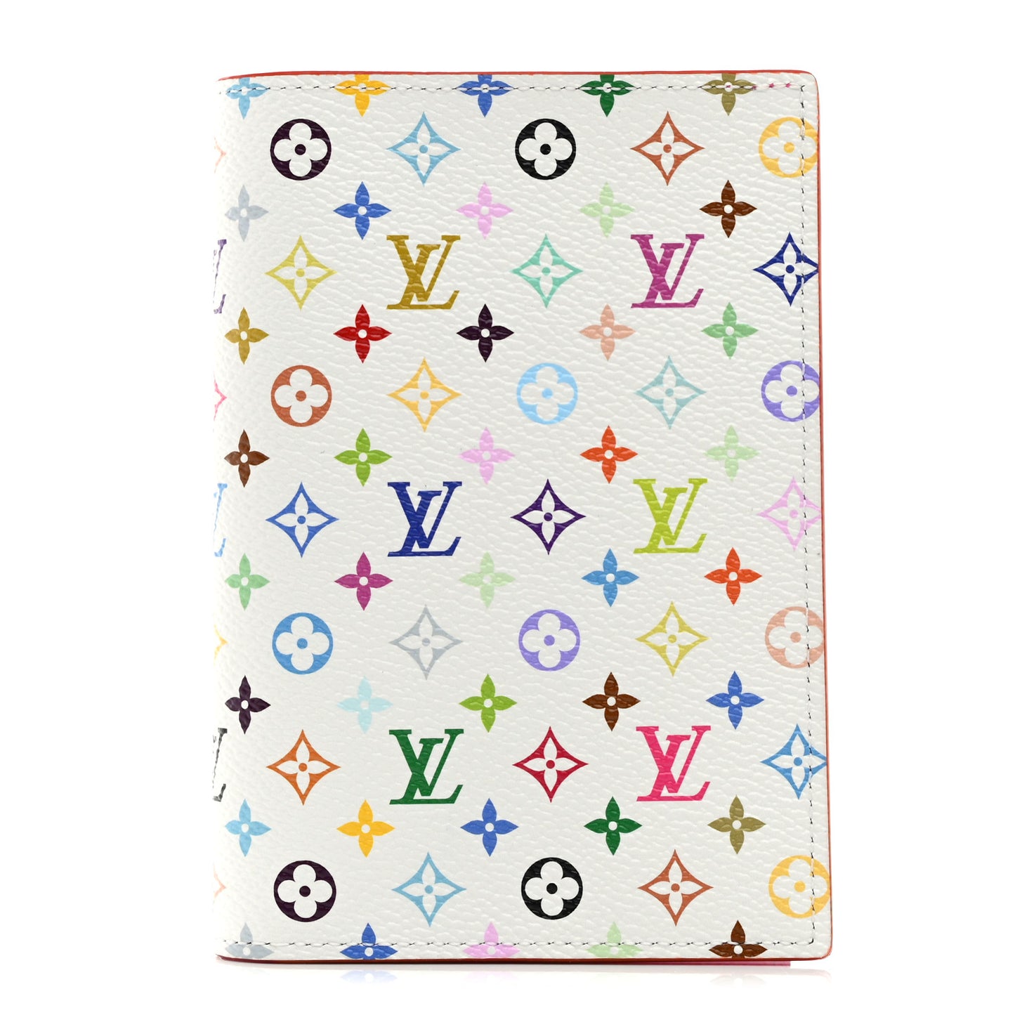 LV X TM Monogram Multicolor Passport Cover White