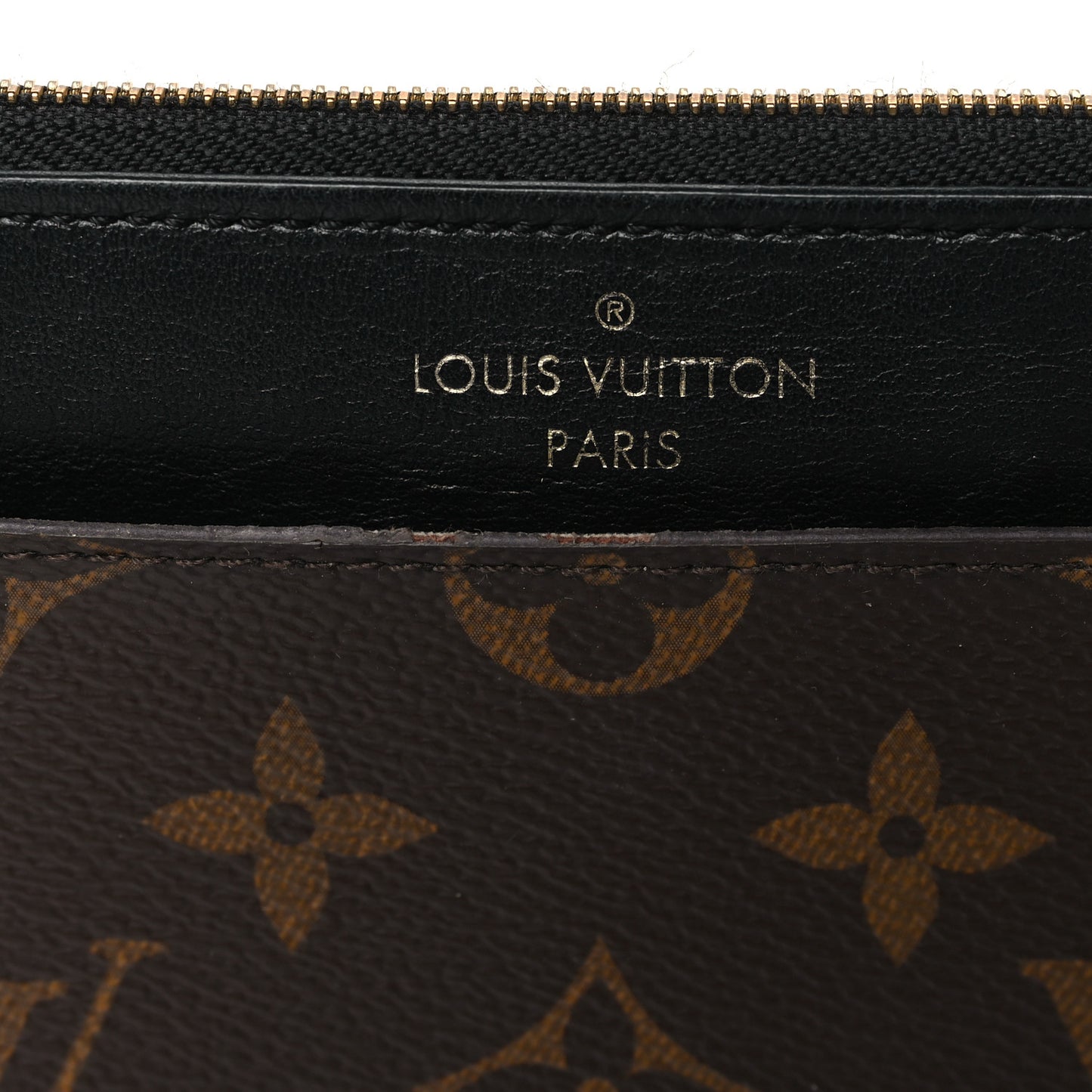 Monogram Slim Purse Black