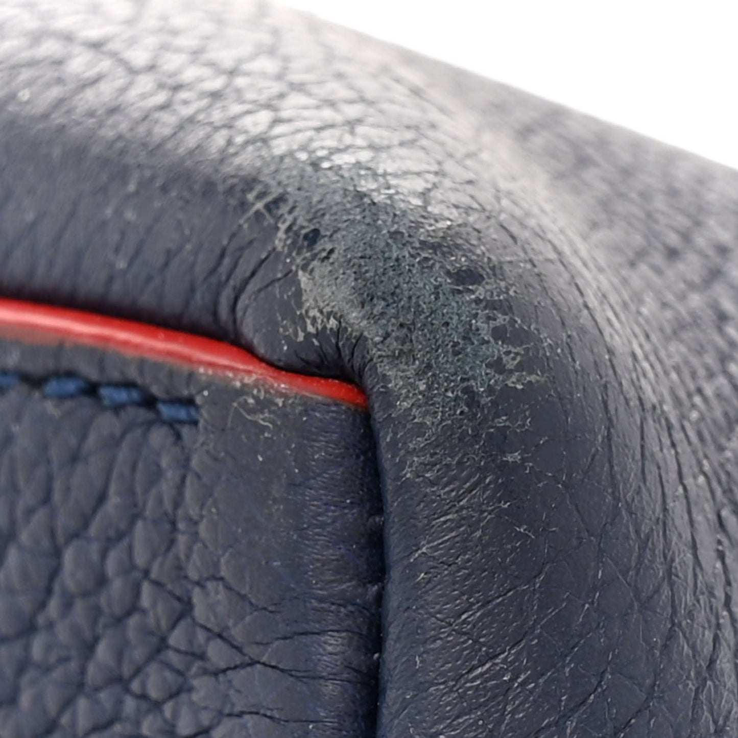 Calfskin Lockme Day Marine Rouge