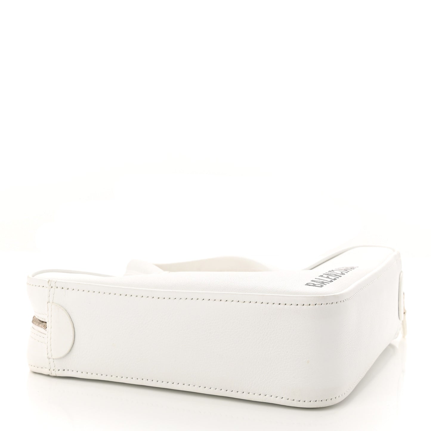 Calfskin S Triangle Duffle White