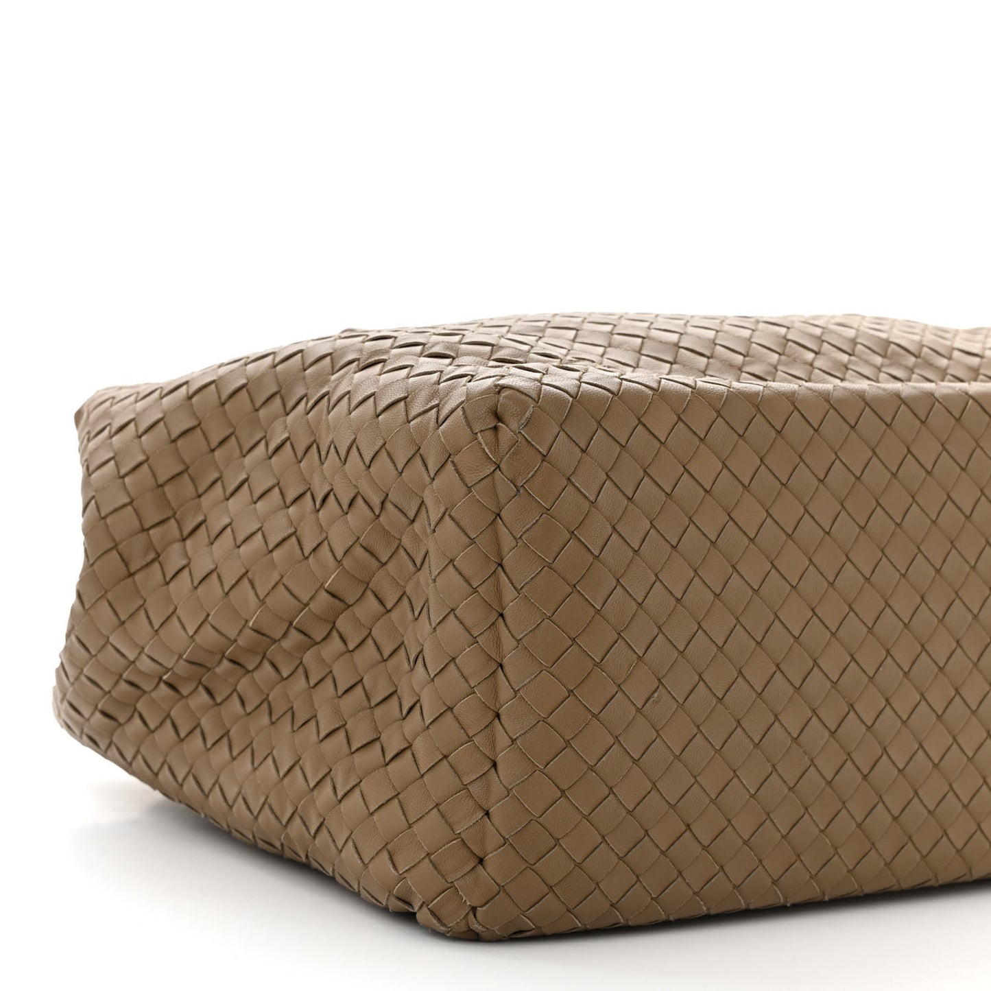Nappa Intrecciato Brick Tote Camel