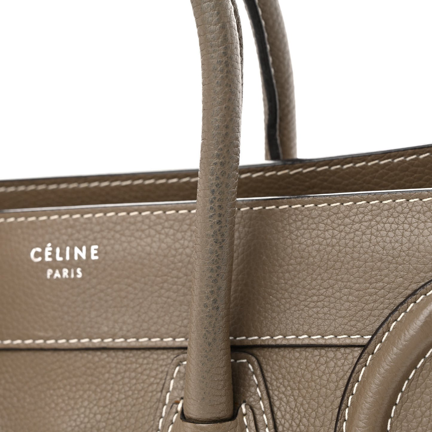 Drummed Calfskin Micro Luggage Souris