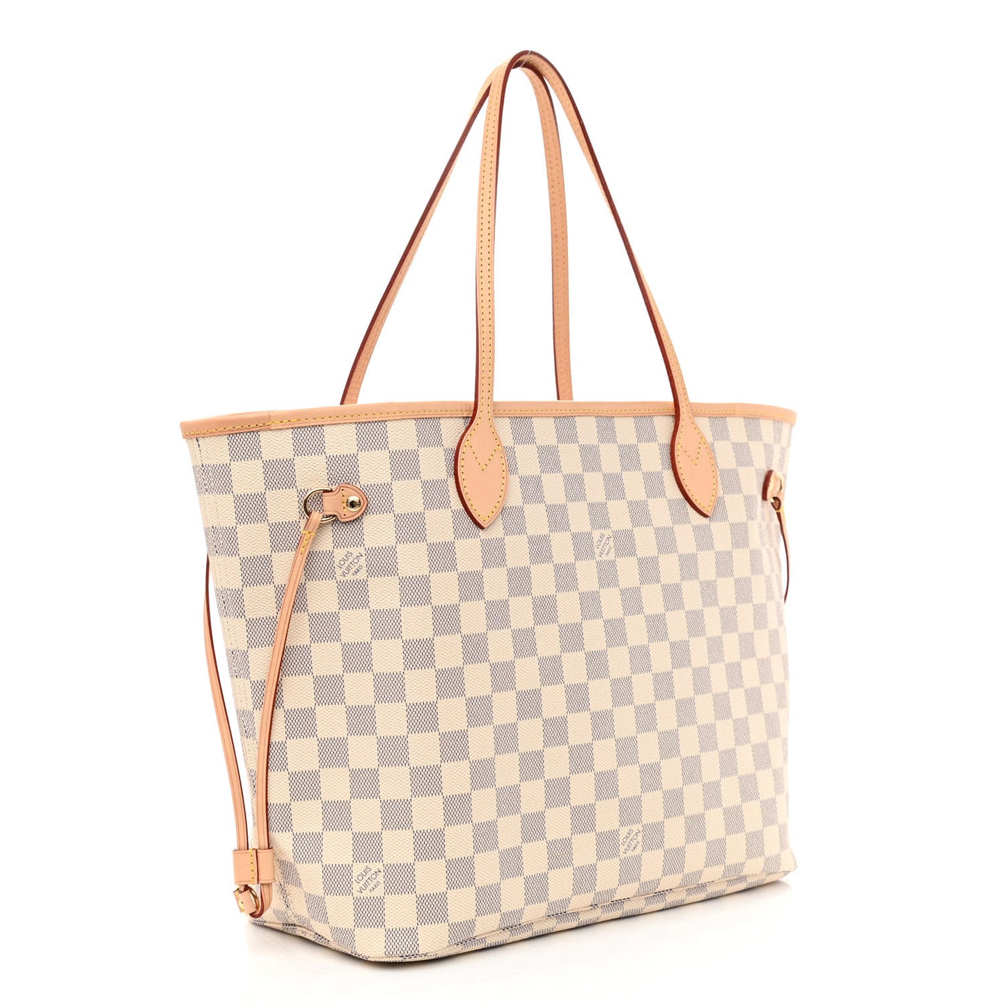 Damier Azur Neo Neverfull MM Rose Ballerine