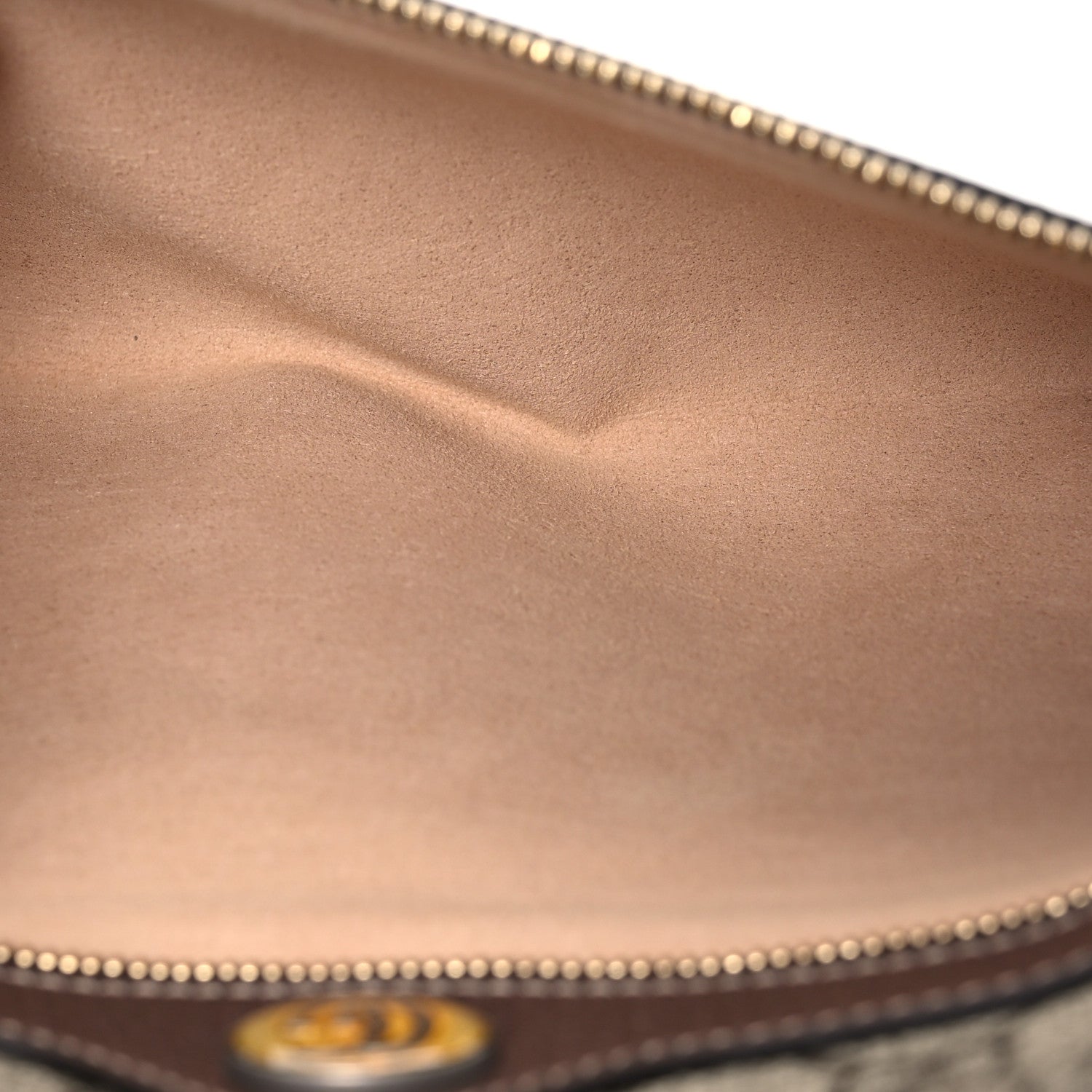 Gucci GG Supreme Monogram Large Ophidia Pouch Clutch Brown 5 of 10