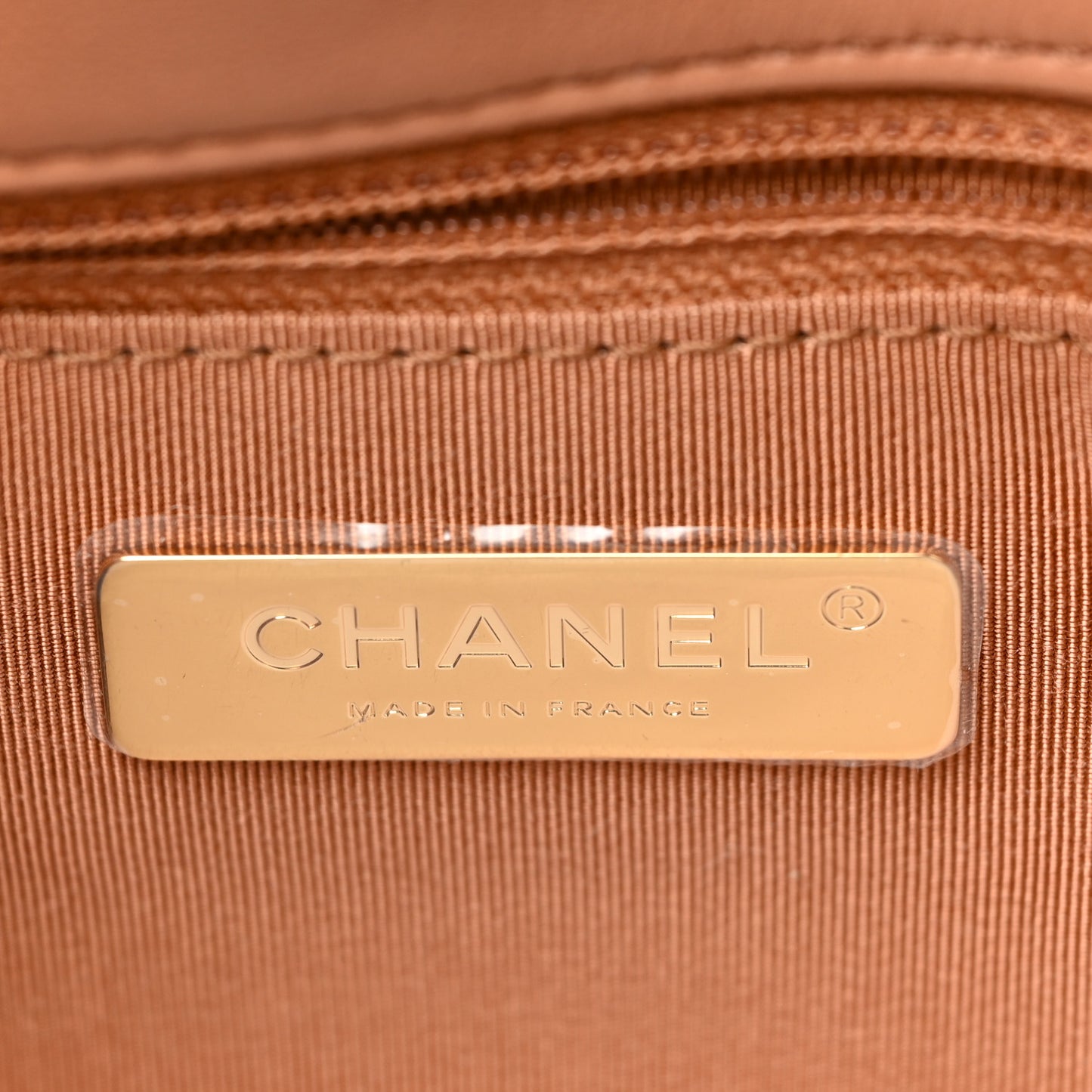 Lambskin Quilted Medium Chanel 19 Flap Brown