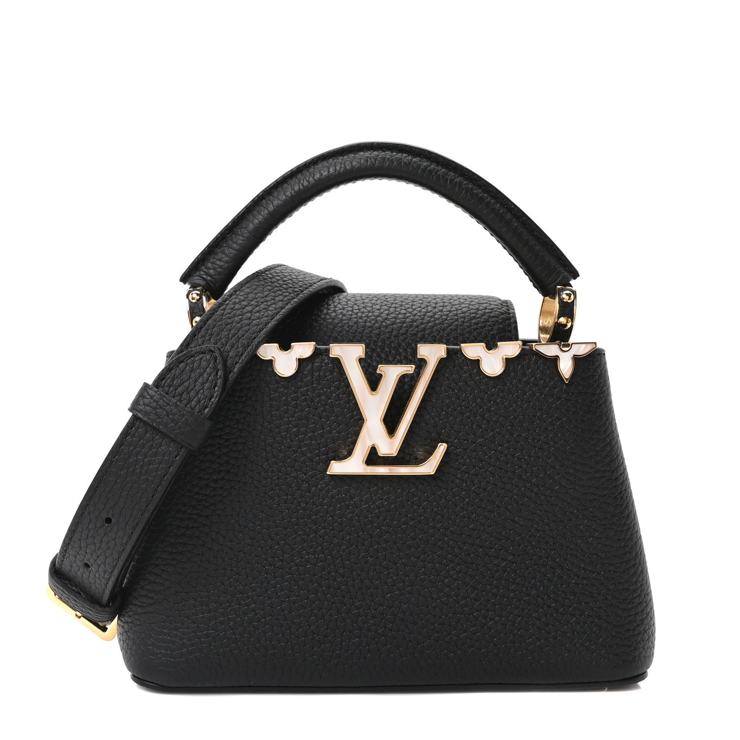 Louis Vuitton Taurillon Mother of Pearl Flower Crown Mini