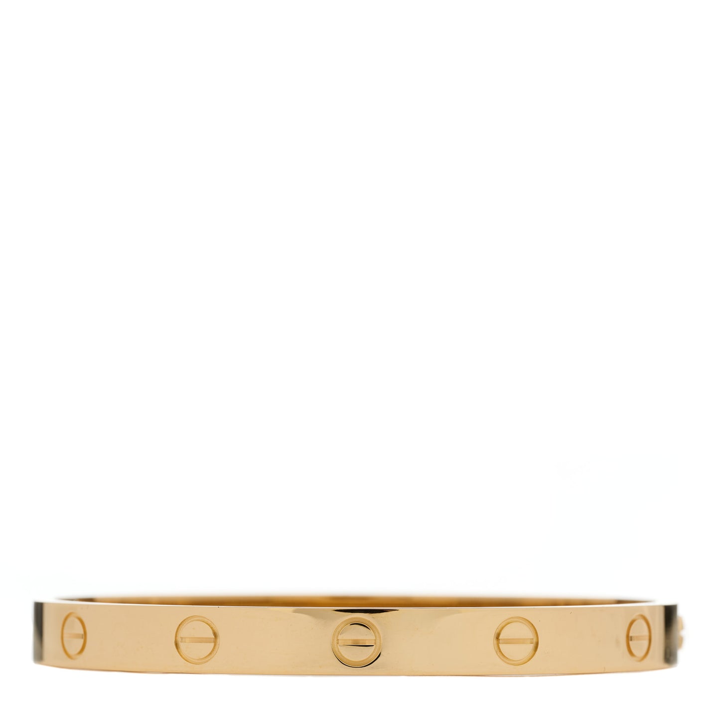 18K Yellow Gold LOVE Single Screw Bracelet 17