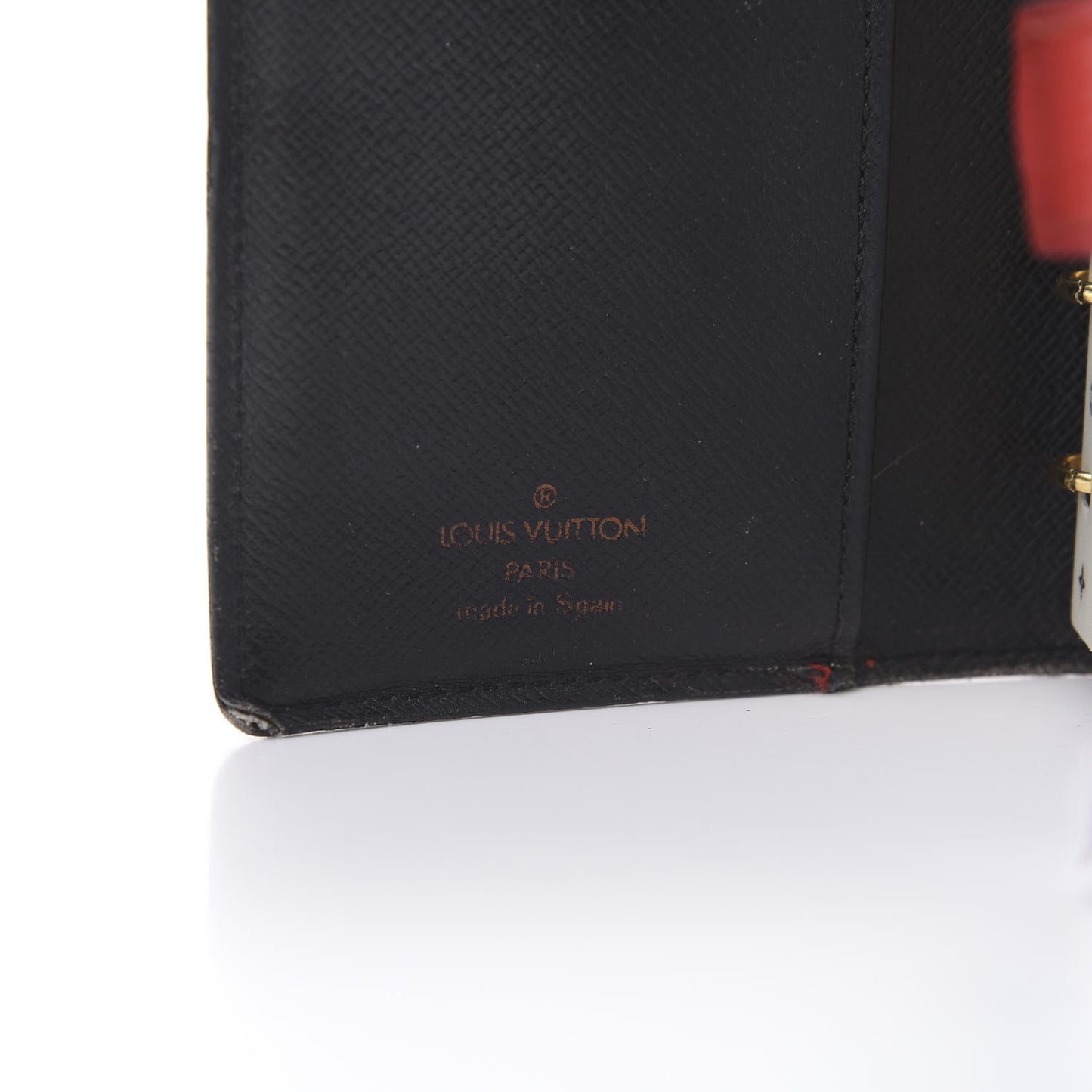 Epi Medium Ring Agenda Cover Rouge