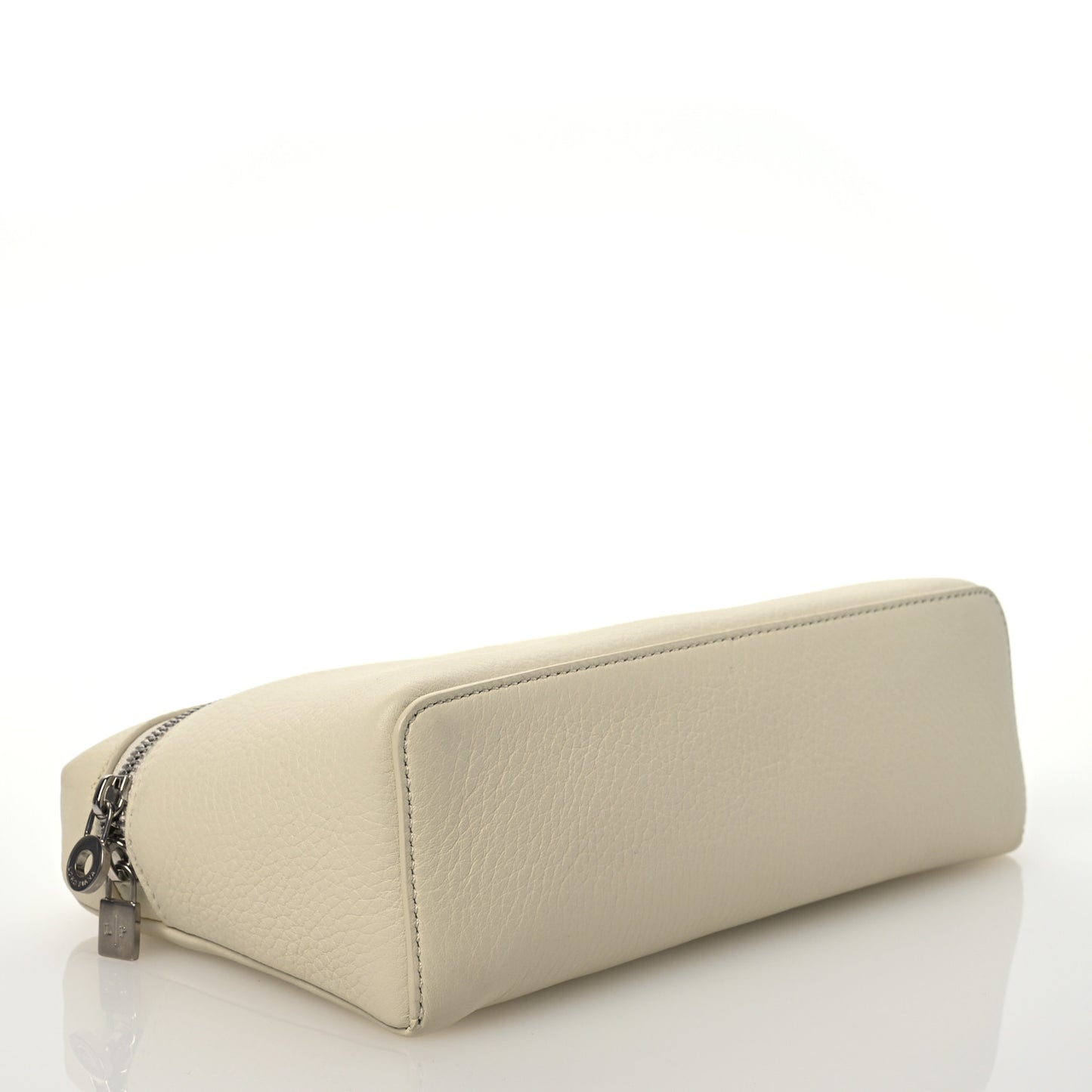 Grained Calfskin L19 Extra Pocket Pouch Whisper White