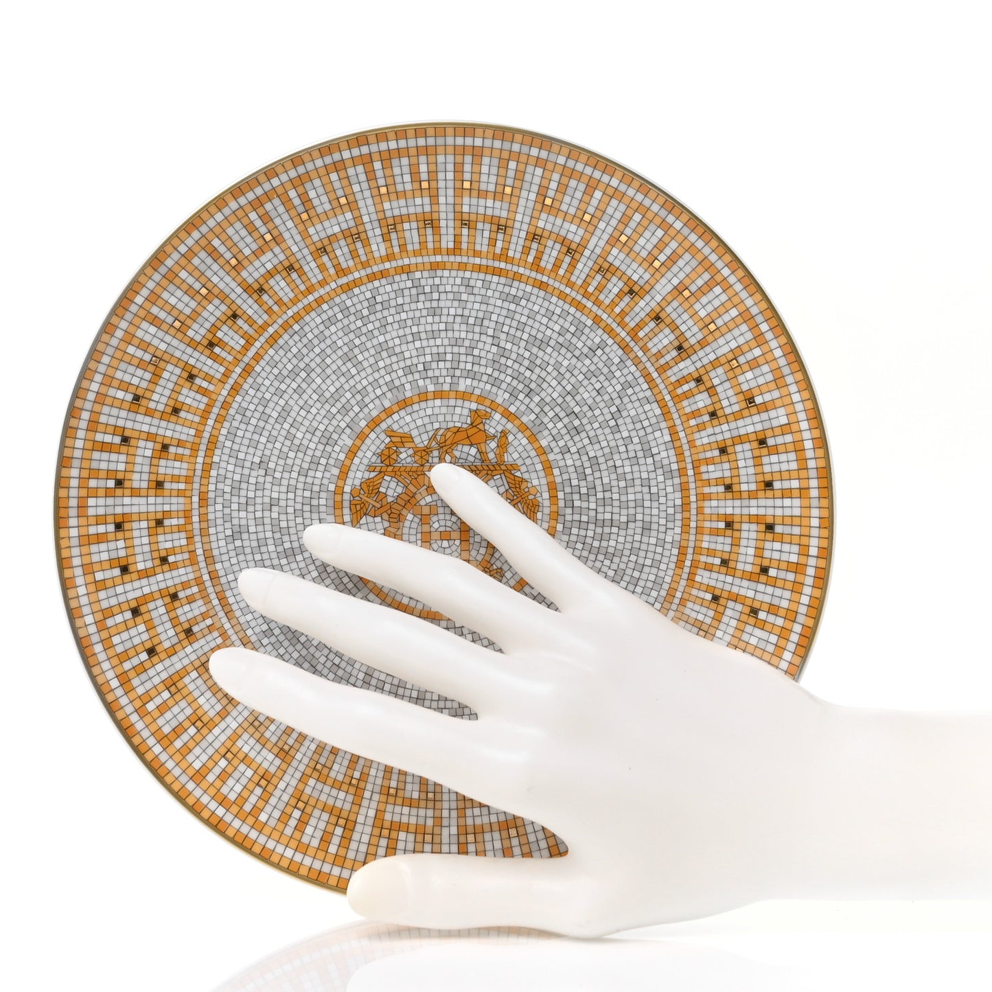 Porcelain Mosaique au 24 Dessert Plate Set of 2