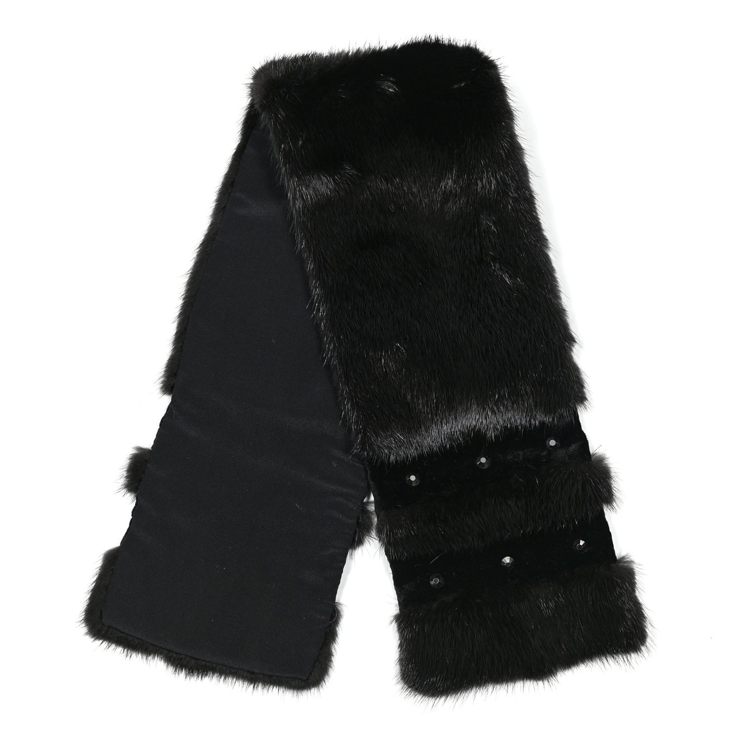 Fox Fur Stole Black