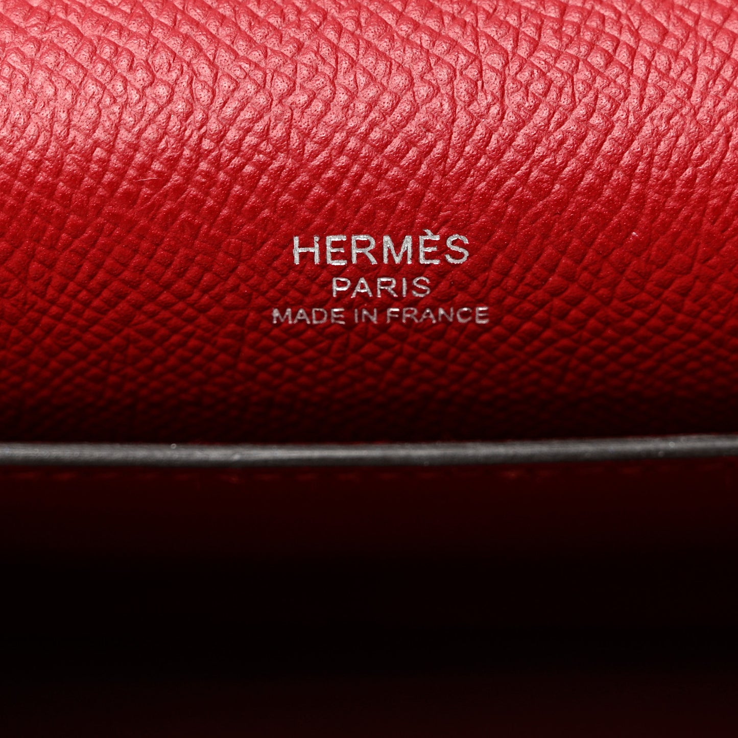 Epsom Octogone Clutch Rouge Grenat