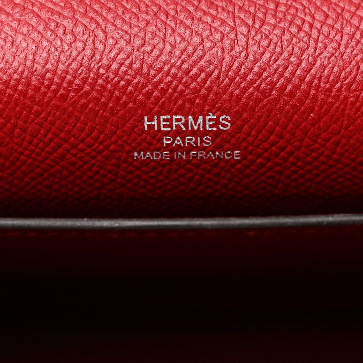 Hermes Epsom Octogone Clutch Rouge Grenat 6 of 9