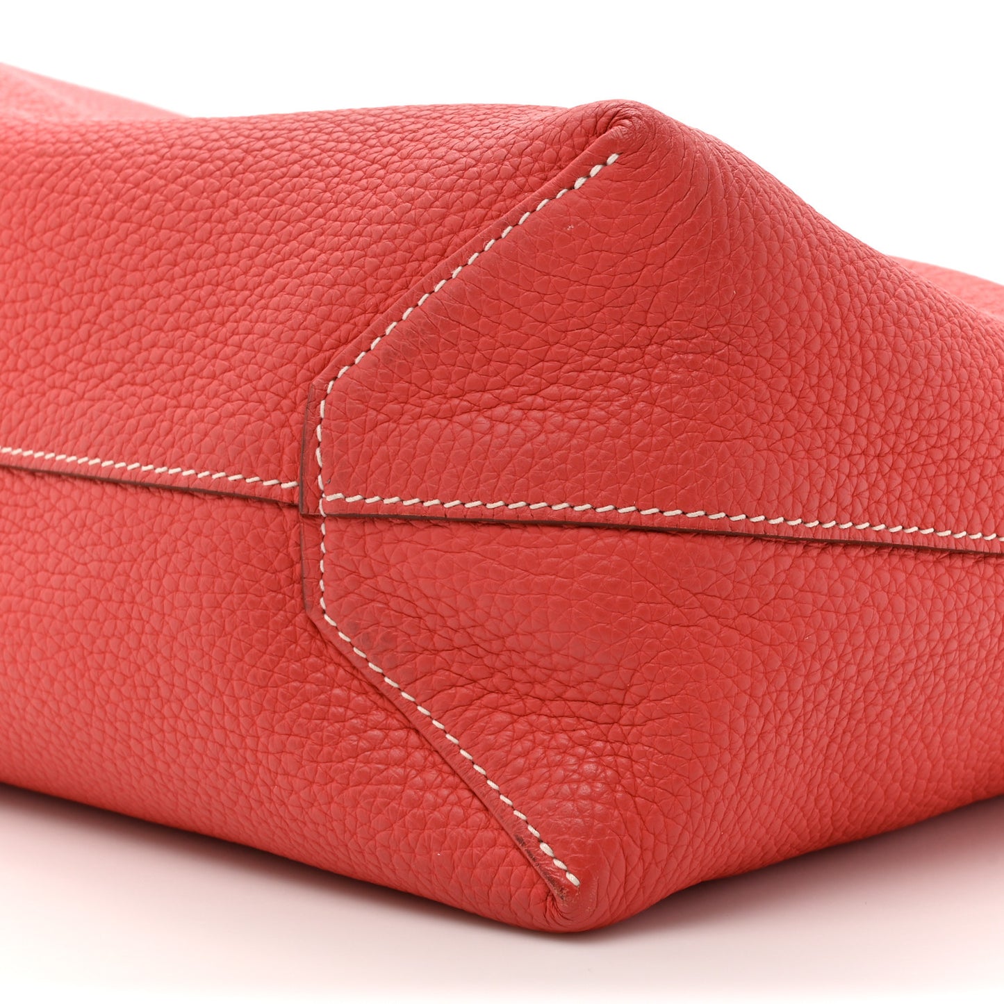 Taurillon Clemence Double Sens 45 Reversible Tote Rubis Bougainvillea