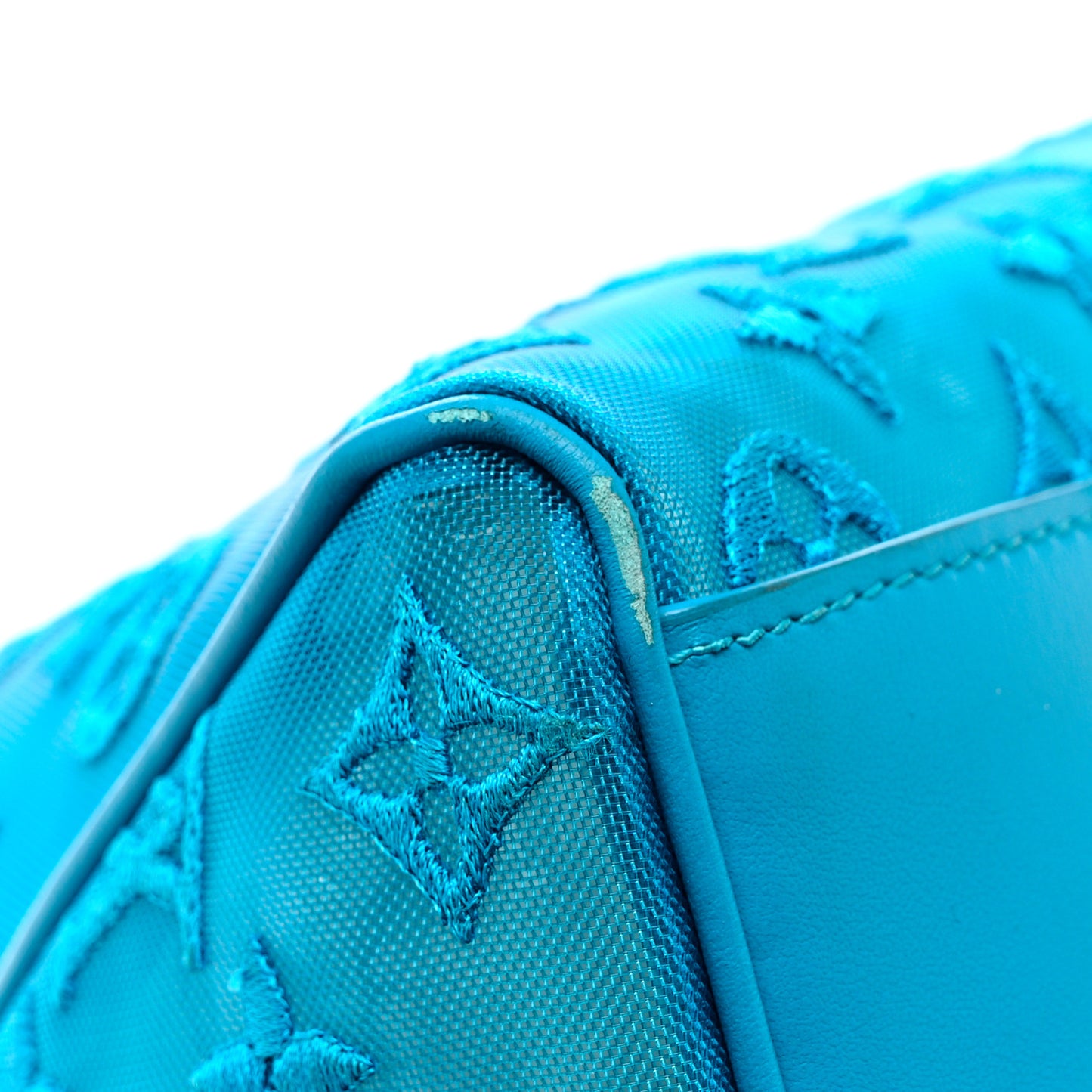 Monogram See Through Keepall Triangle Bandouliere 50 Turquoise