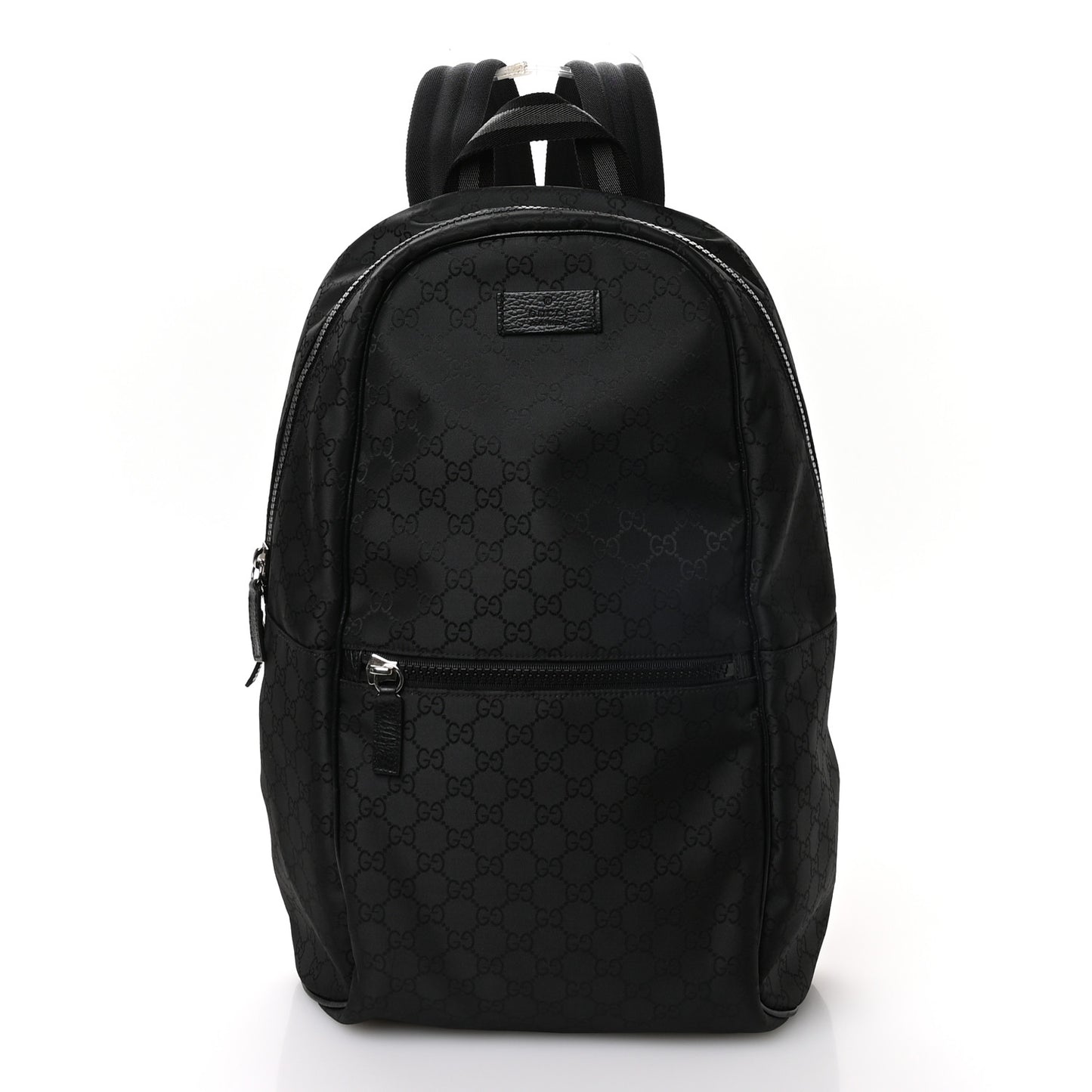 Nylon Monogram Slim Backpack Black