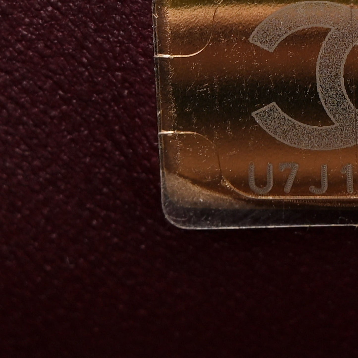 Lambskin Quilted Mini Rectangular Flap Burgundy