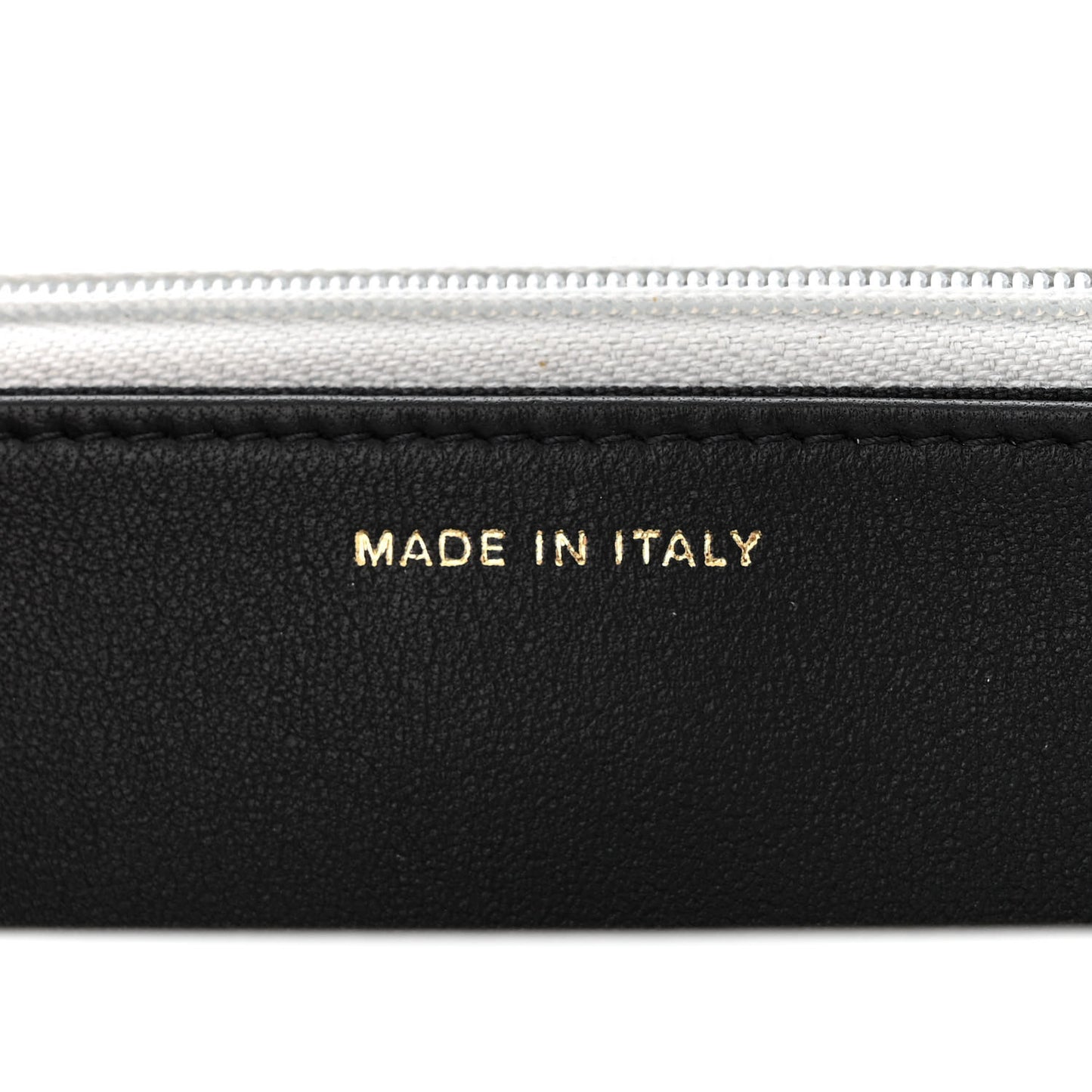 Metallic Calfskin Quilted Top Handle Wallet on Chain WOC Silver