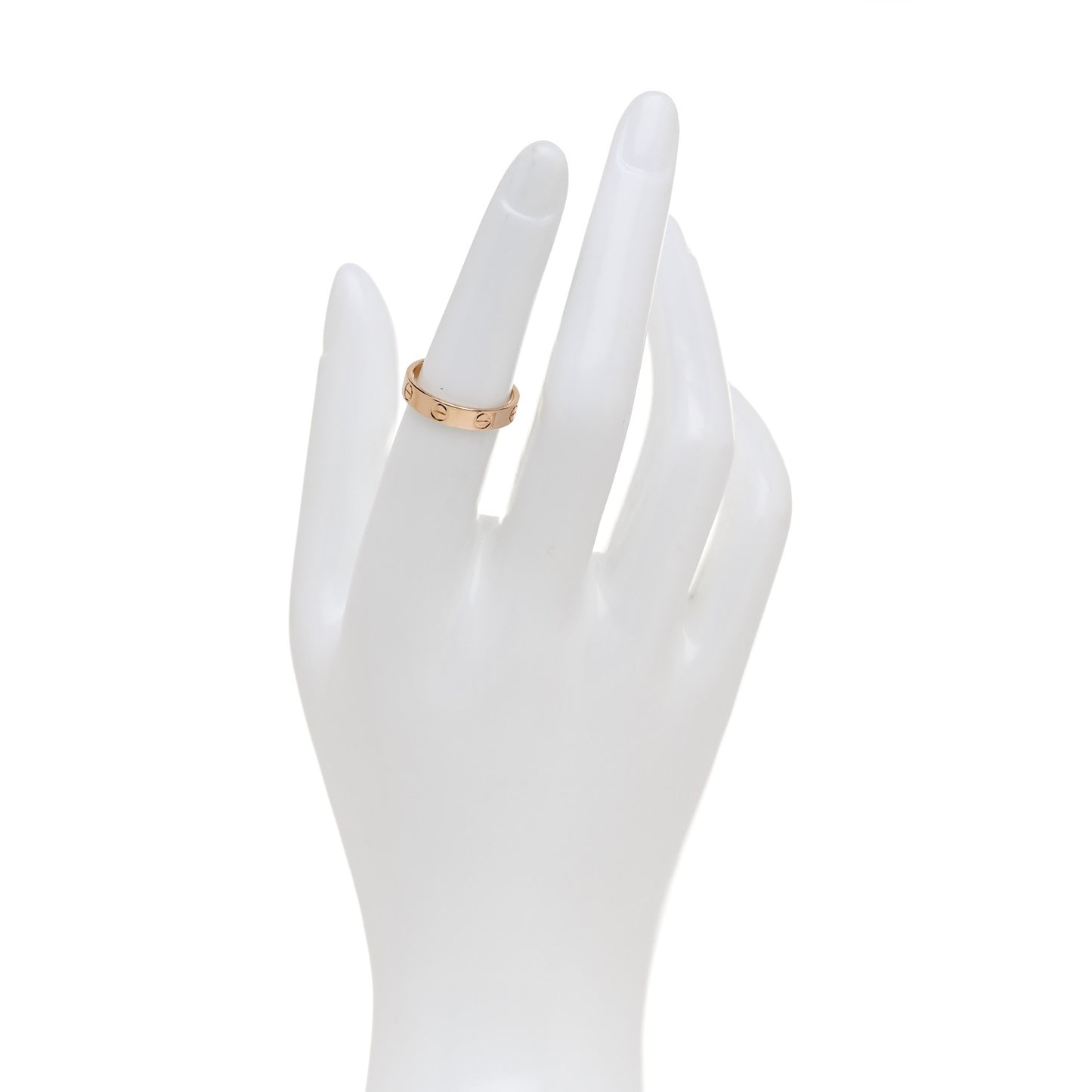 18K Pink Gold 3.5mm LOVE Wedding Band Ring 51 5.75