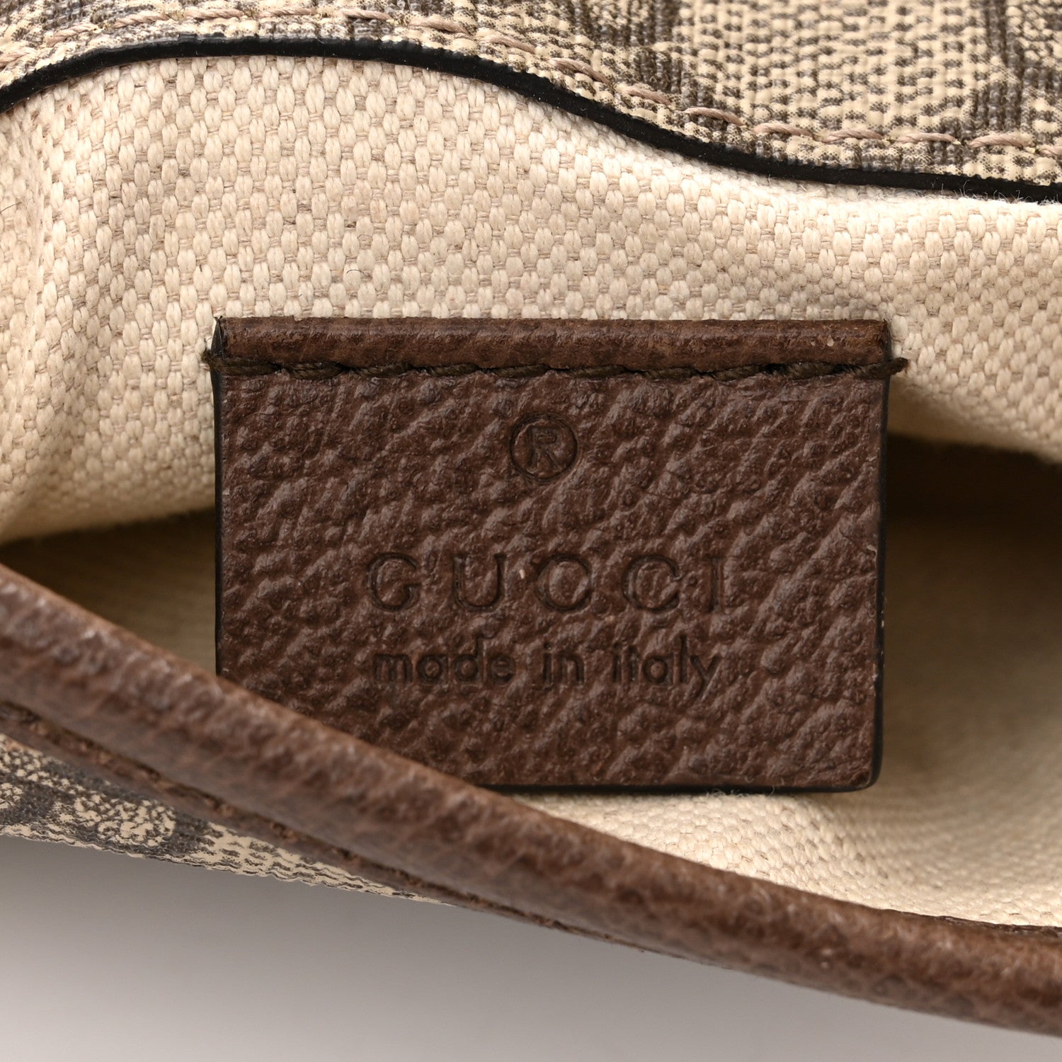 Gucci GG Supreme Monogram Neo Vintage Web Belt Bag Brown 6 of 10