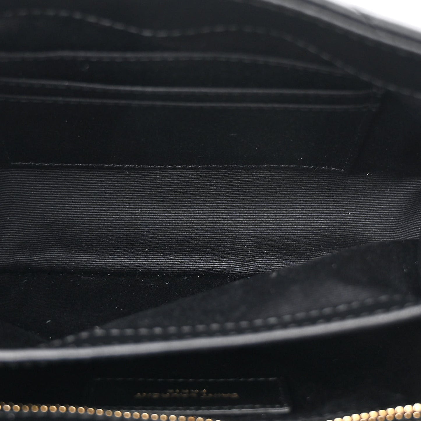Calfskin Y Quilted Monogram Toy Loulou Crossbody Bag Black