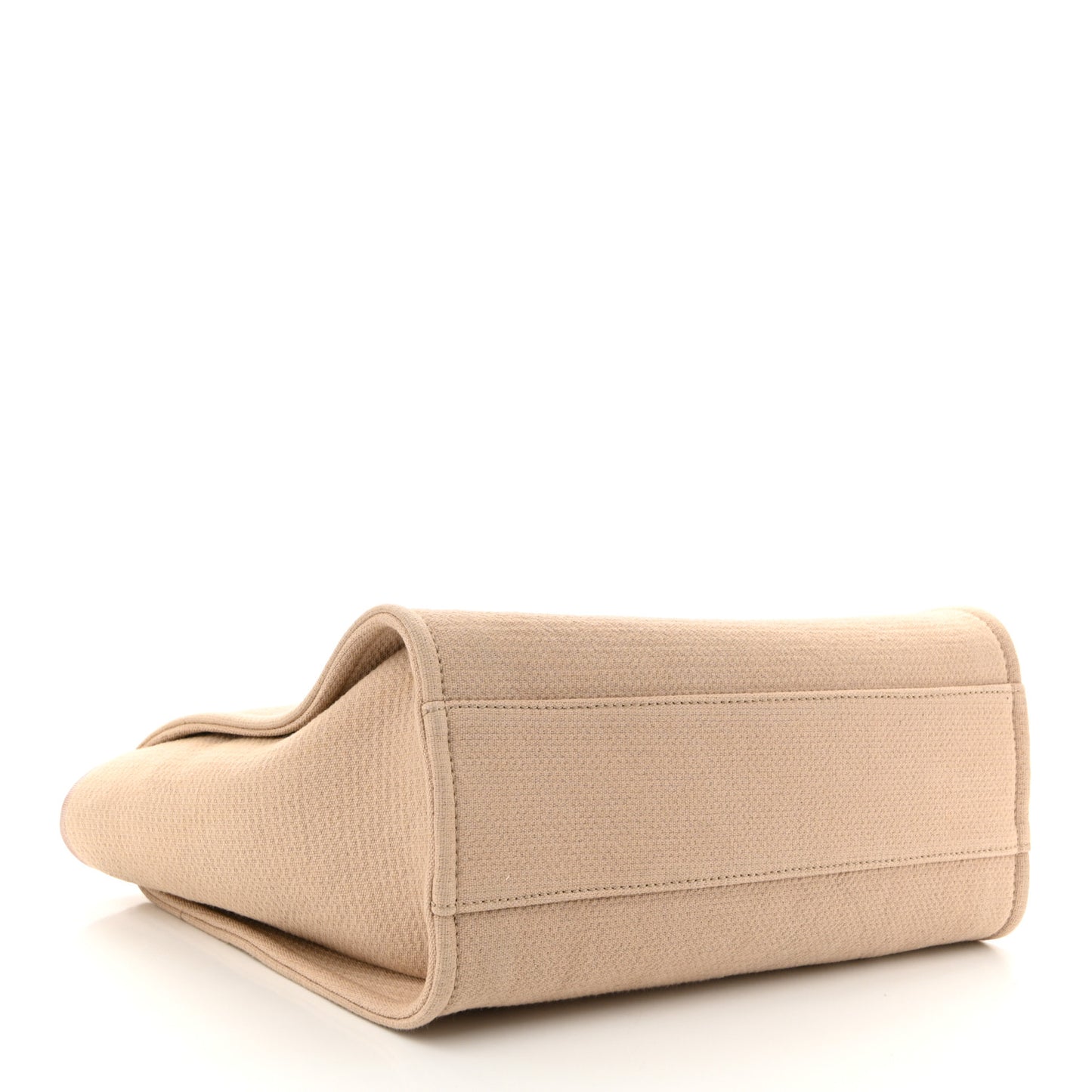 Mixed Fibers Small Deauville Tote Beige